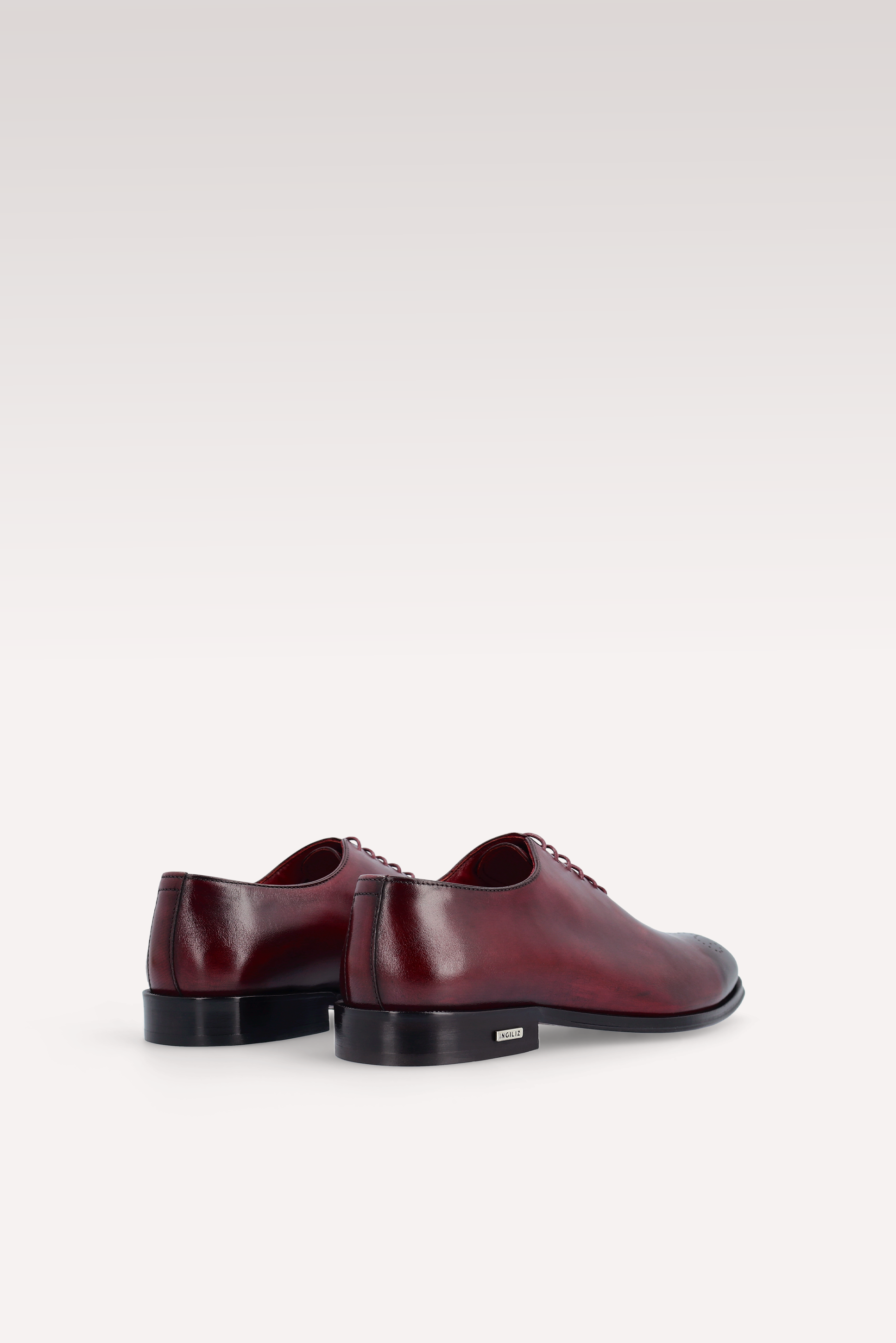 SCARPE OXFORD IN PELLE BORDEAUX E CINTURA IN PELLE PRATO 01