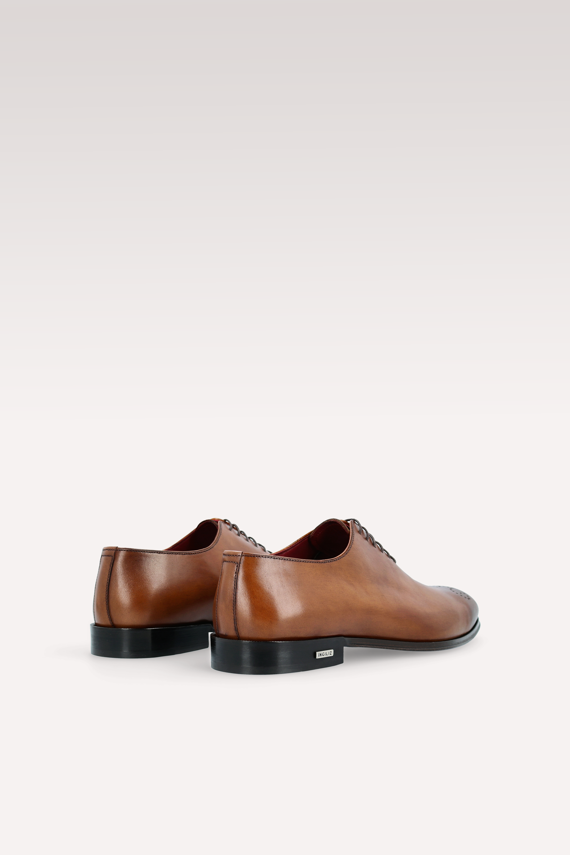 SCARPE OXFORD IN PELLE MARRONE PRATO 01 E CINTURA IN PELLE TOM