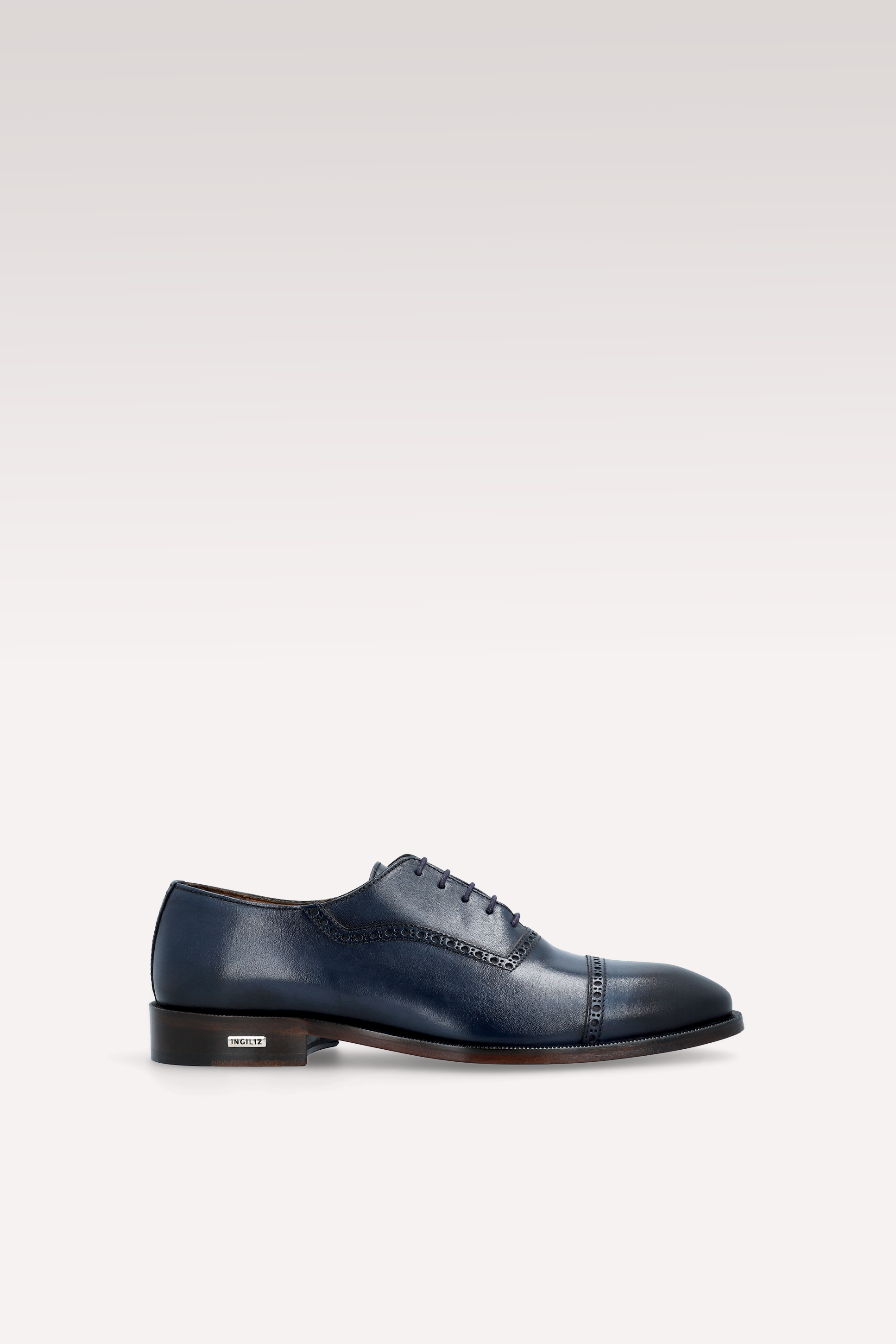 Scarpe derby in pelle nera BERGAMO 01