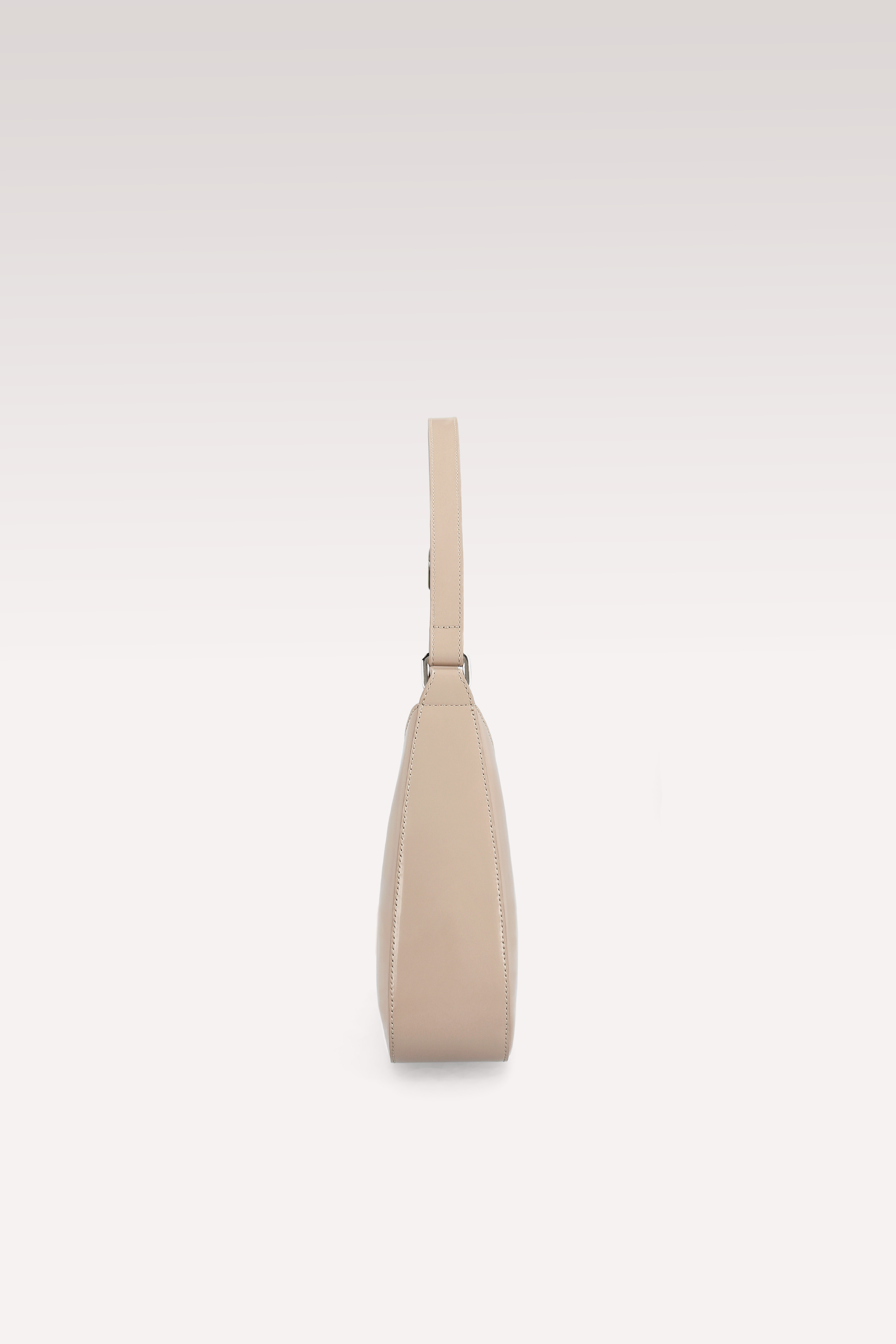 BORSA A TRACOLLA DALIA IN PELLE SEMI VERNICIATA TAUPE