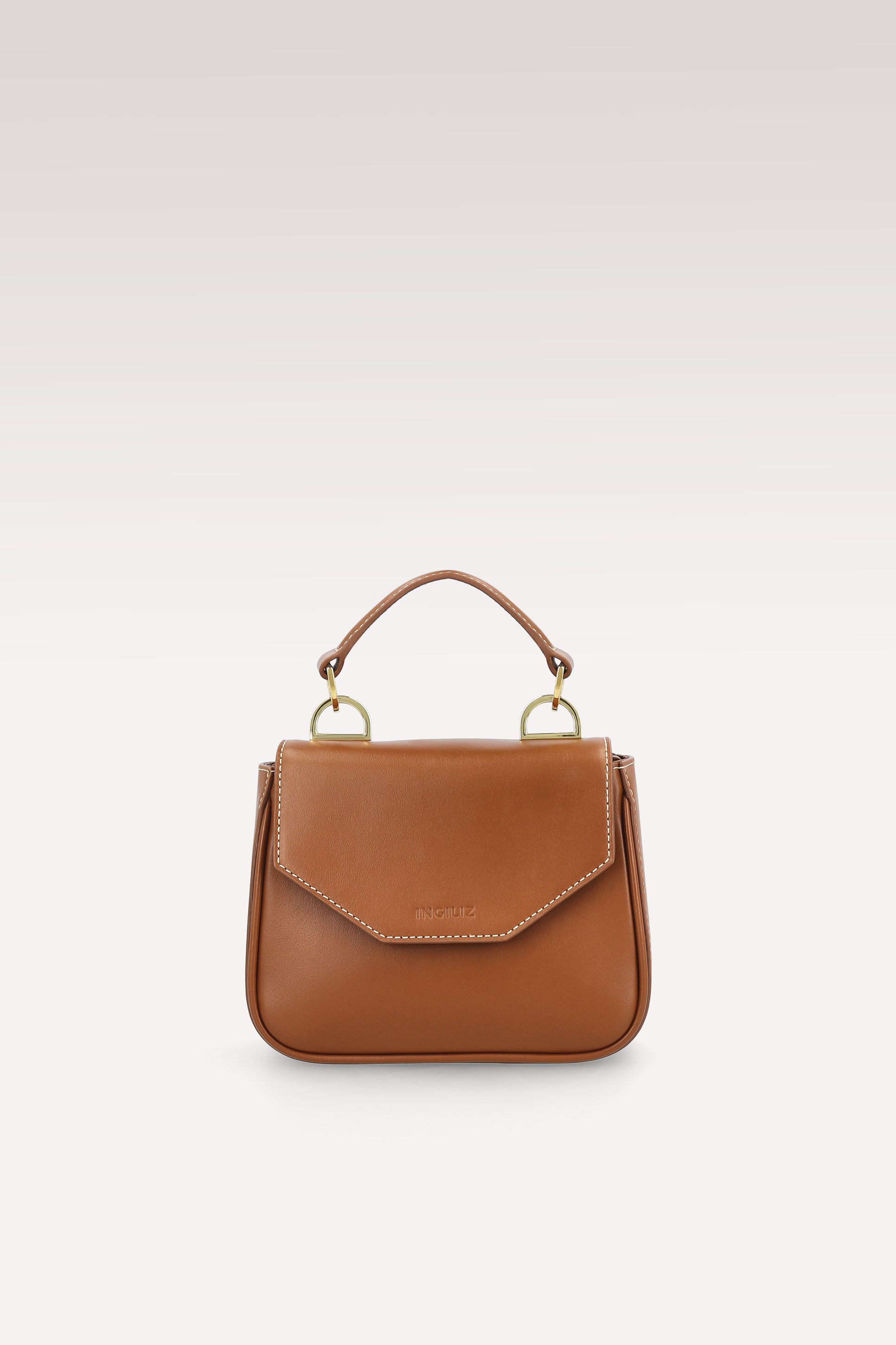 MINI BORSA MILLY IN PELLE NAPPA MARRONE