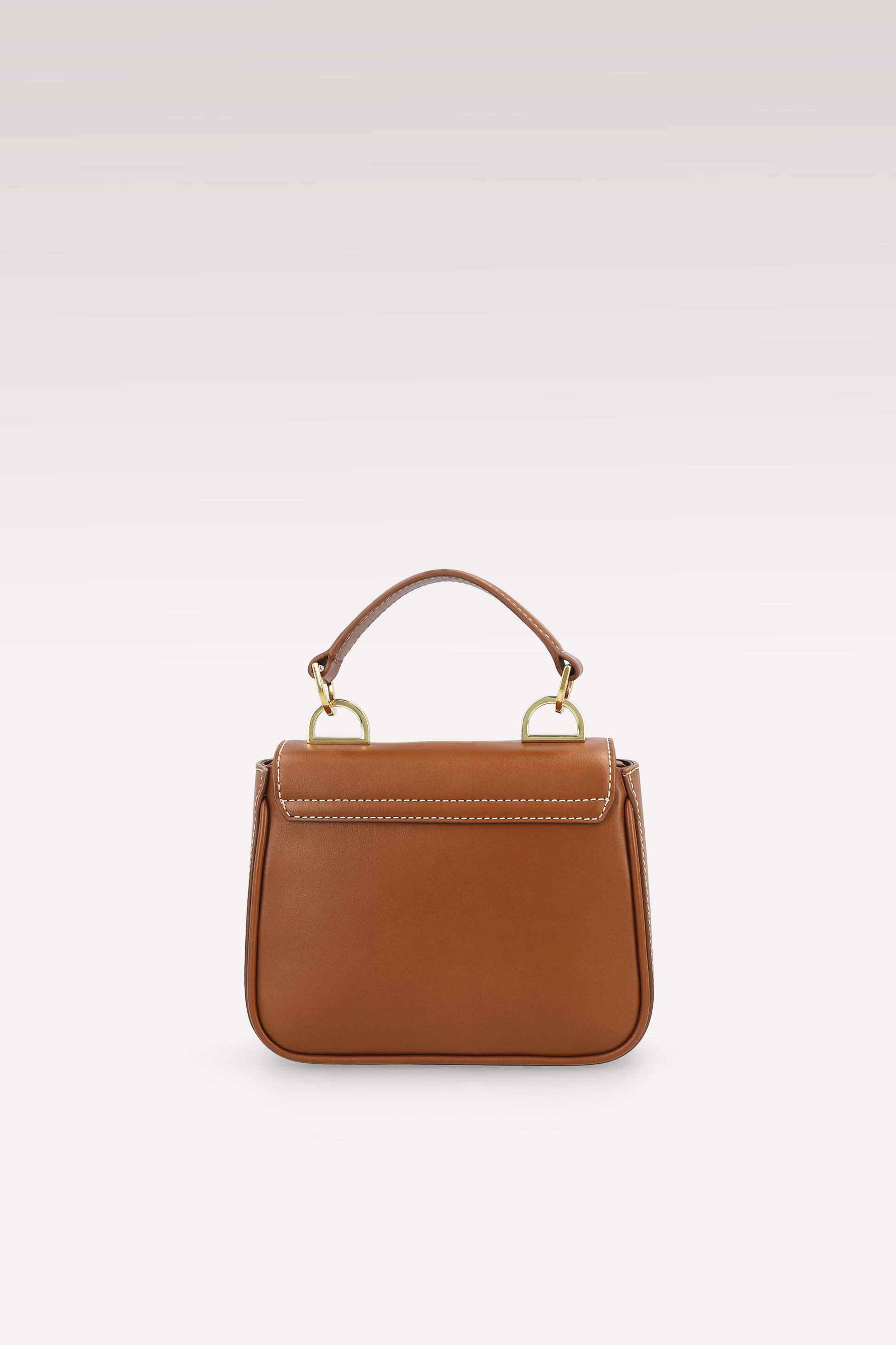 MINI BORSA MILLY IN PELLE NAPPA MARRONE