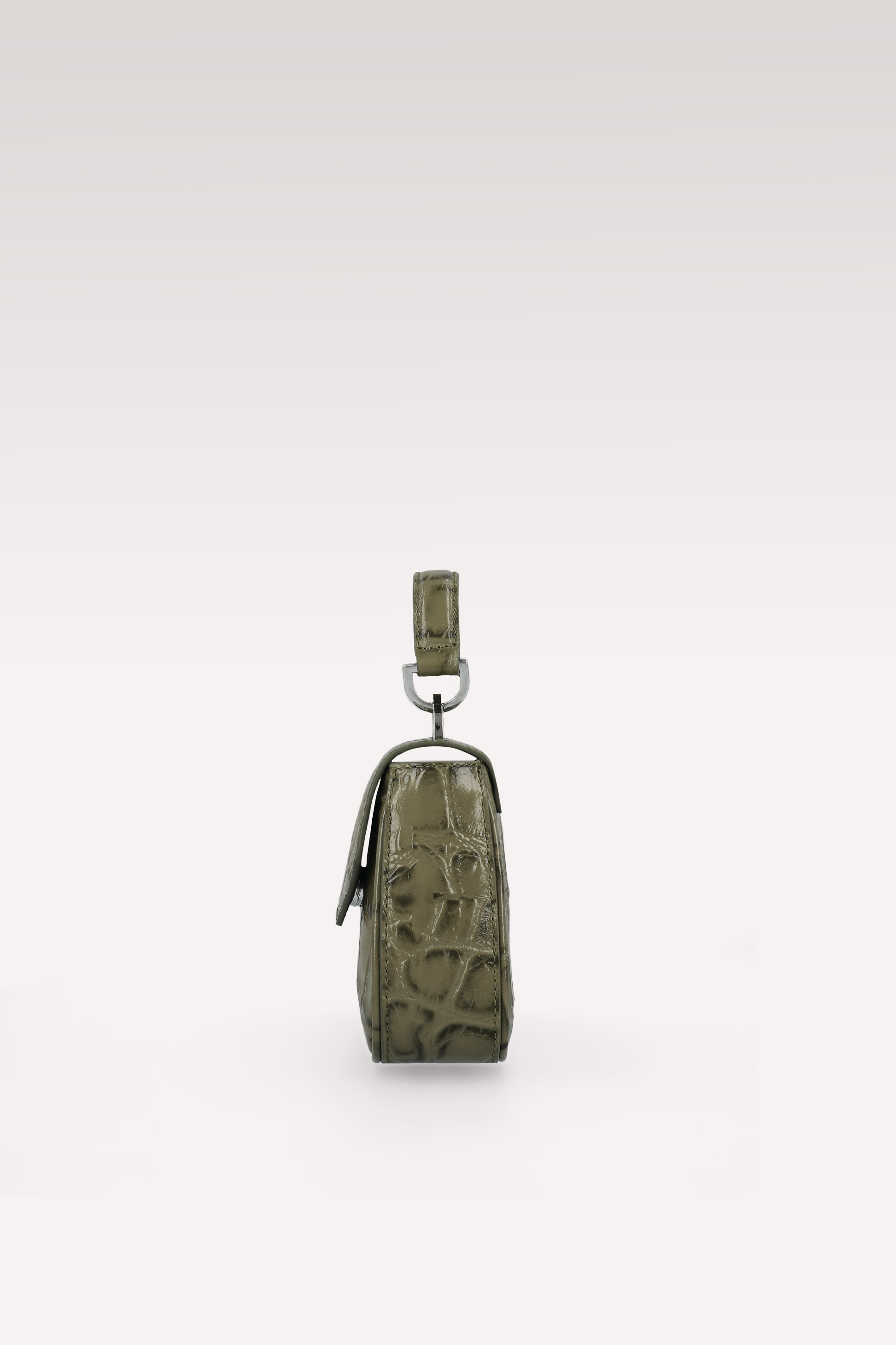 BORSA MINI MILLY OLIVE IN PELLE STAMPATA COCCO