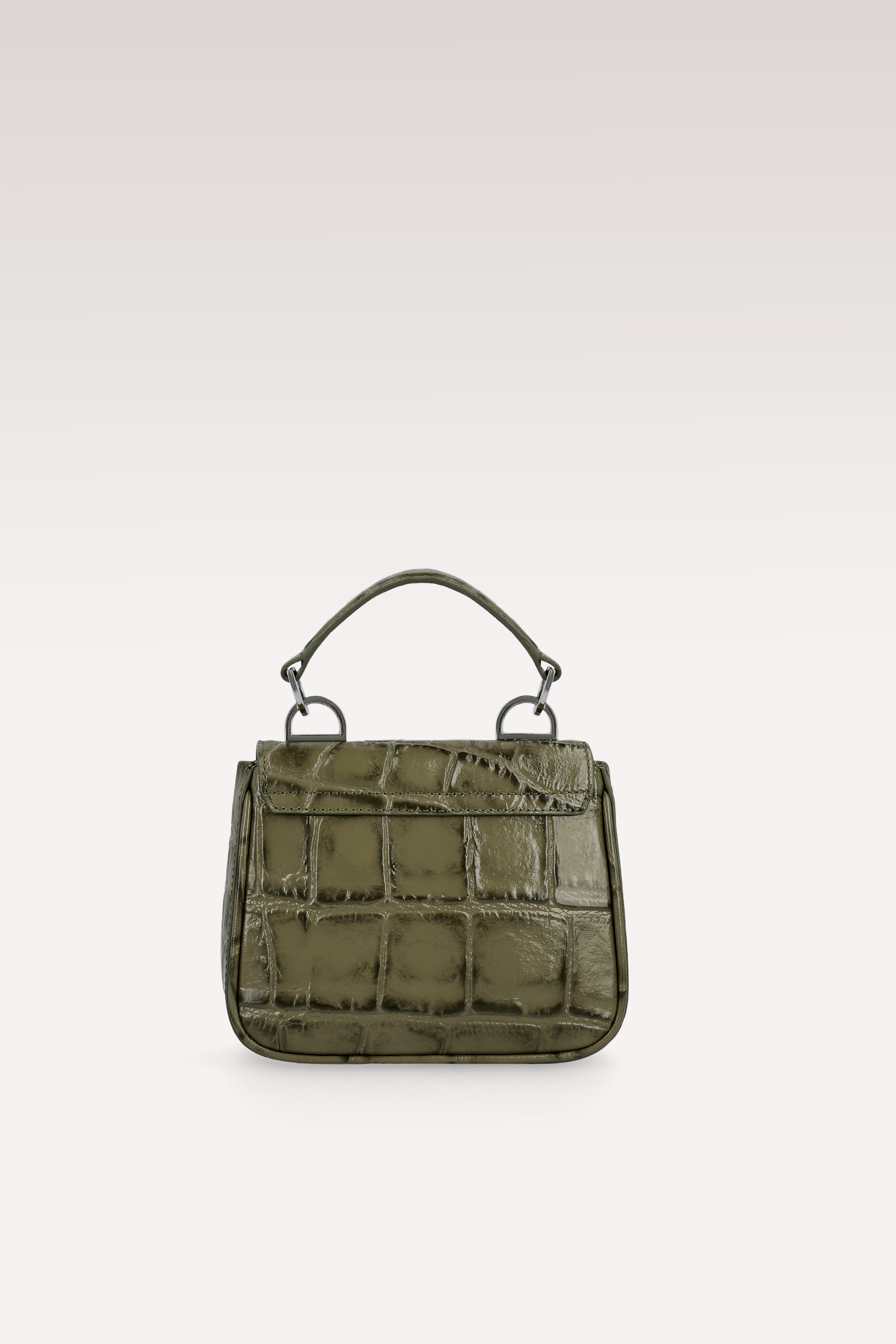 BORSA MINI MILLY OLIVE IN PELLE STAMPATA COCCO