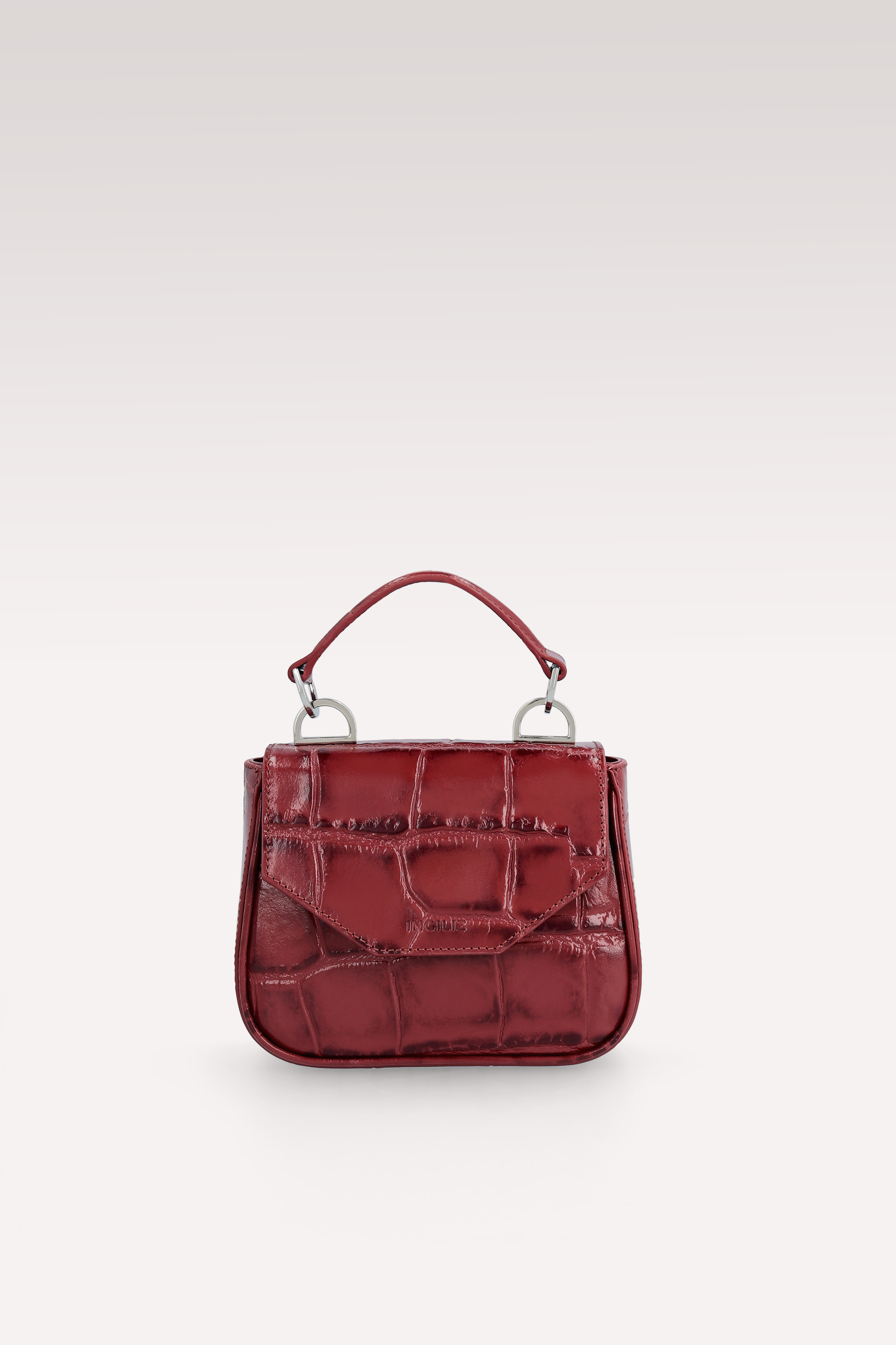MINI BORSA MILLY CHERRY IN PELLE STAMPATA COCCO