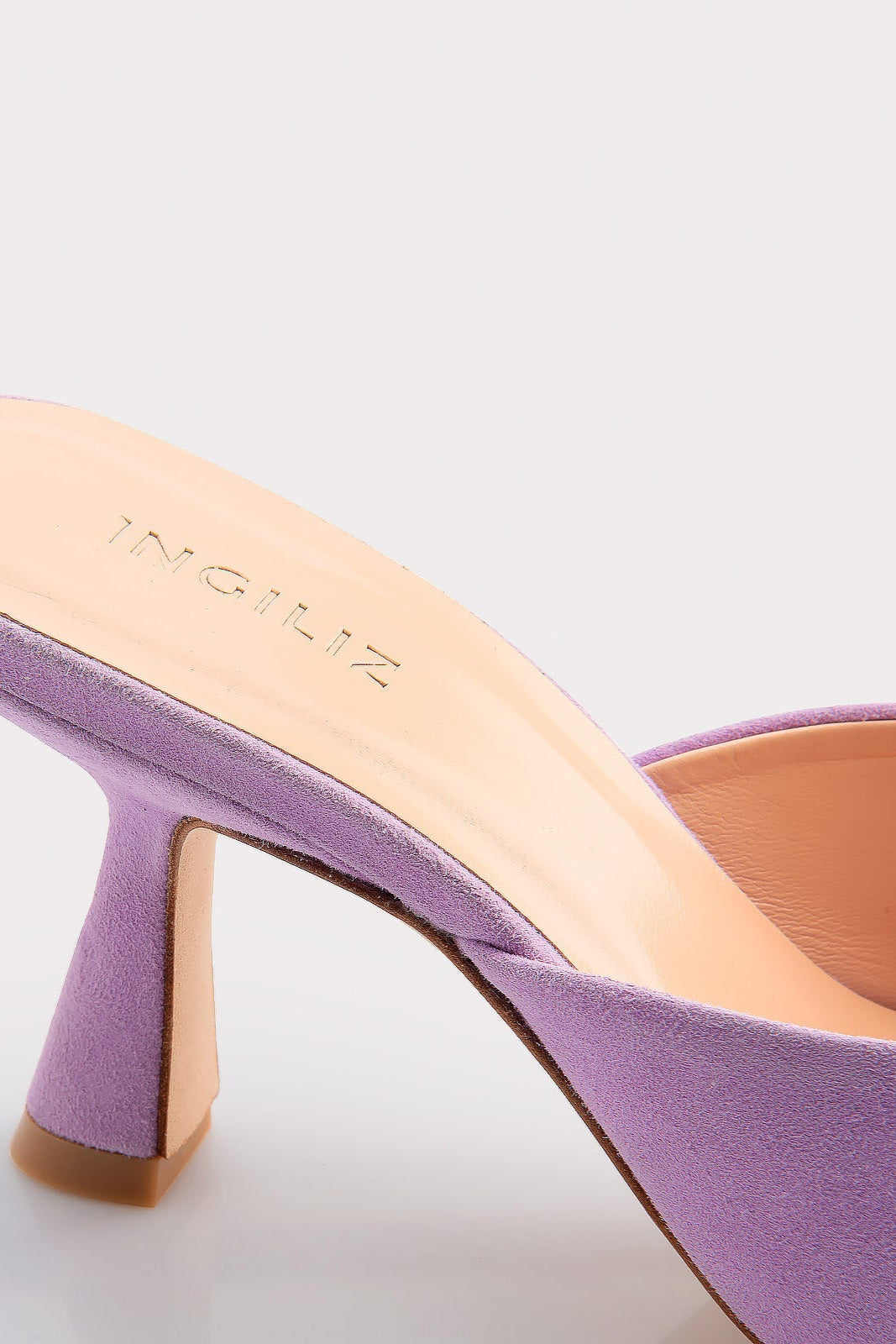 MULES RENY IN PELLE SCAMOSCIATA VIOLA