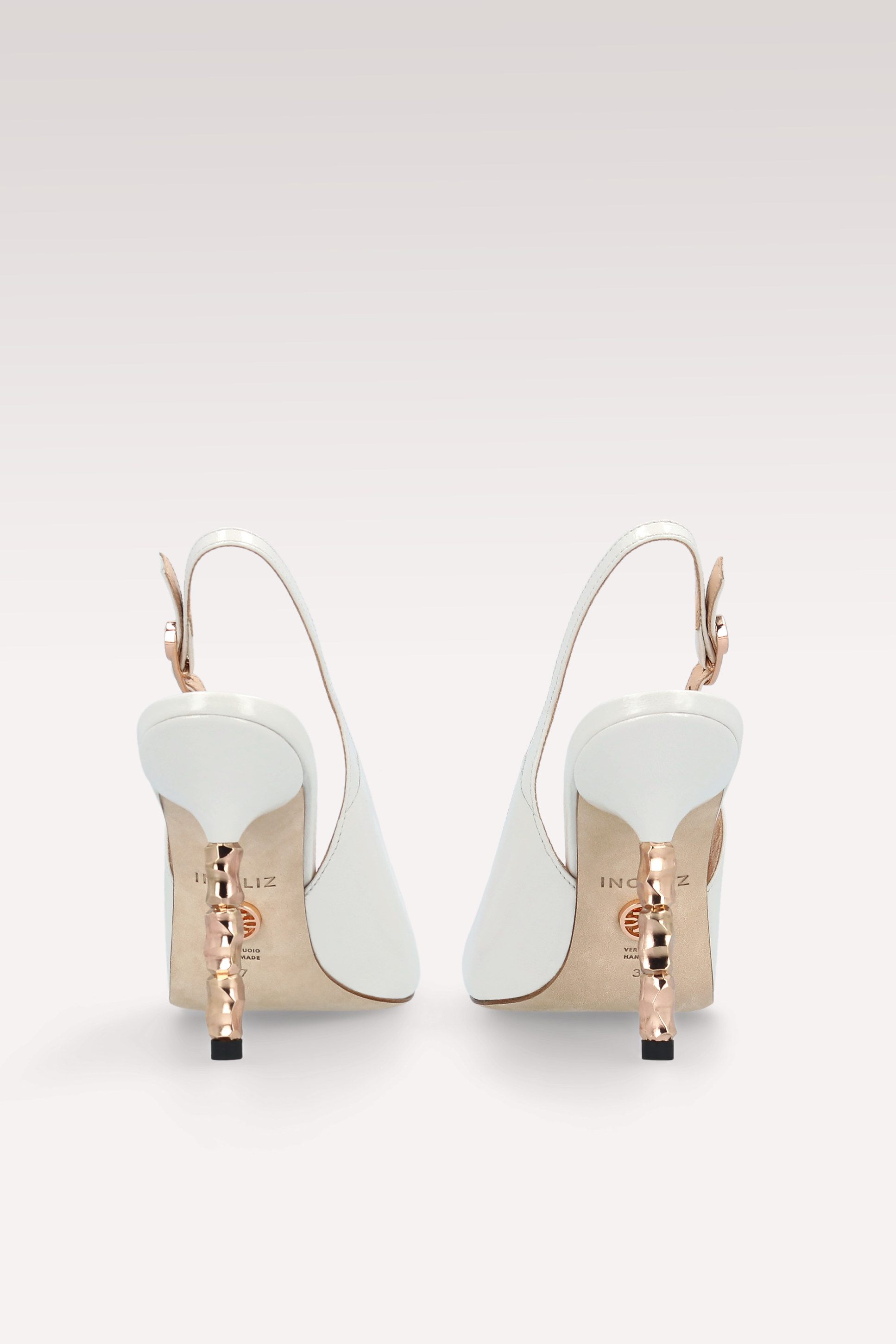DÉCOLLETÉ ASTRID 100 IN PELLE AVORIO