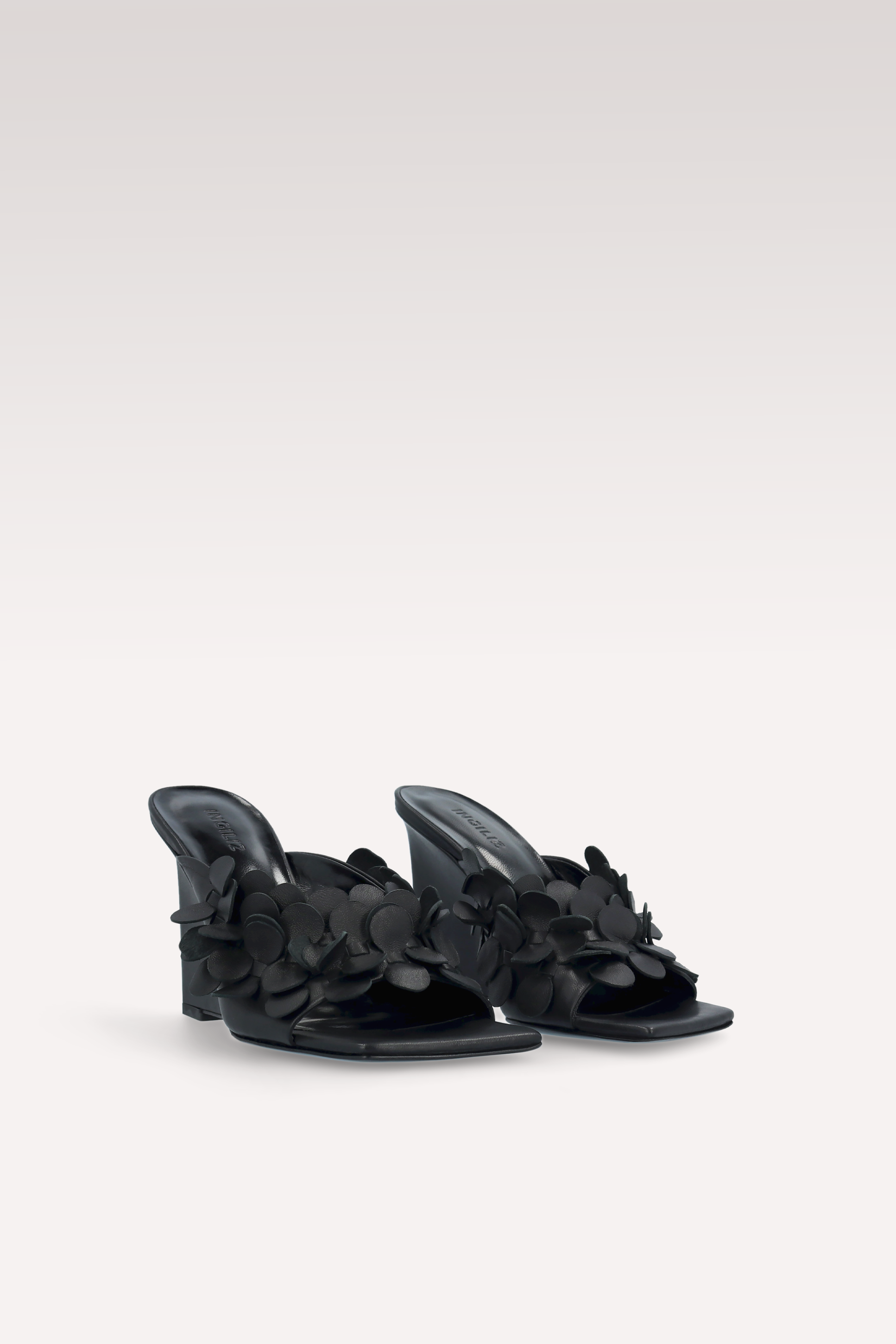 ZILLY 01 BLACK LEATHER MULES