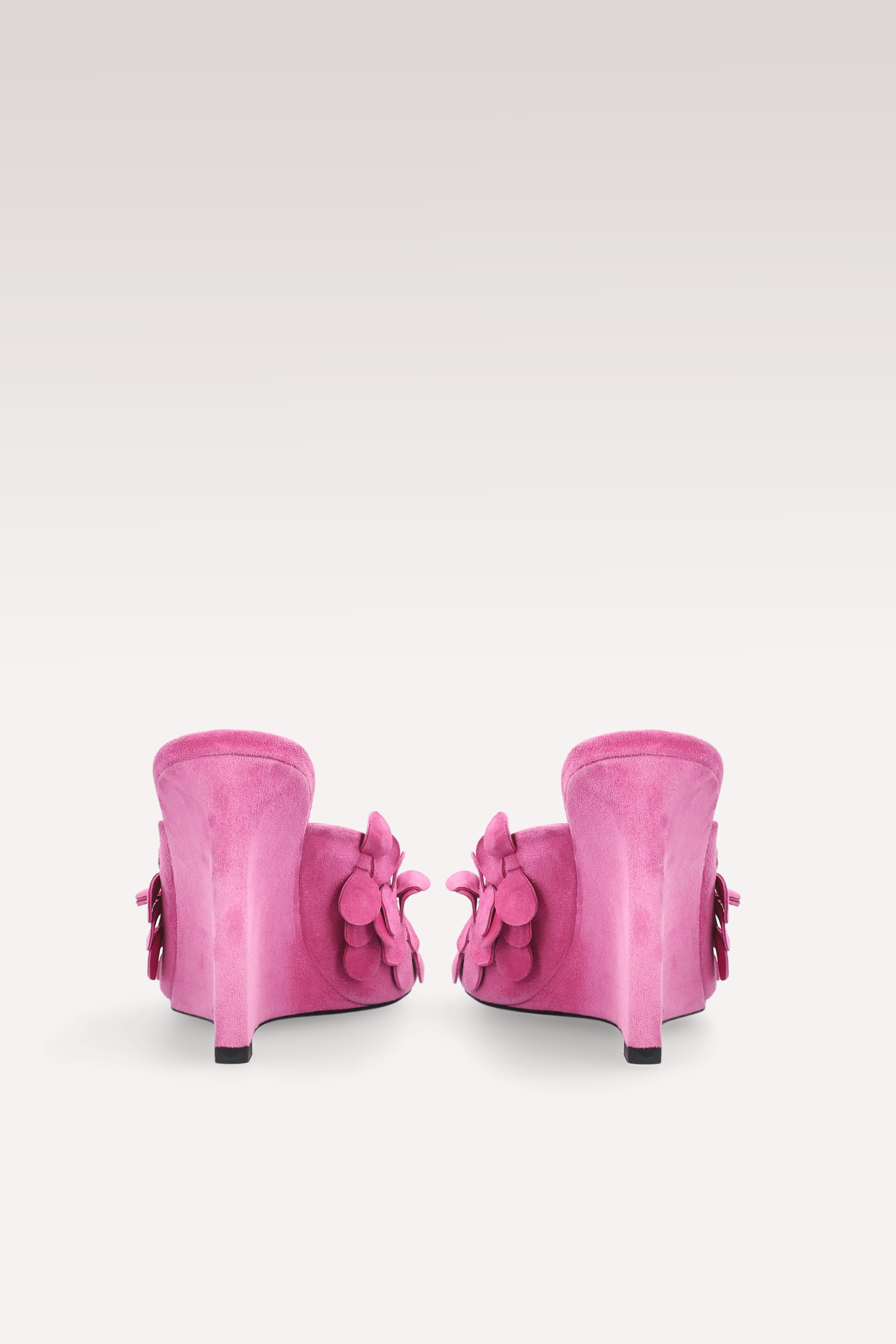 ZILLY 01 MULES IN PELLE SCAMOSCIATA FUCSIA