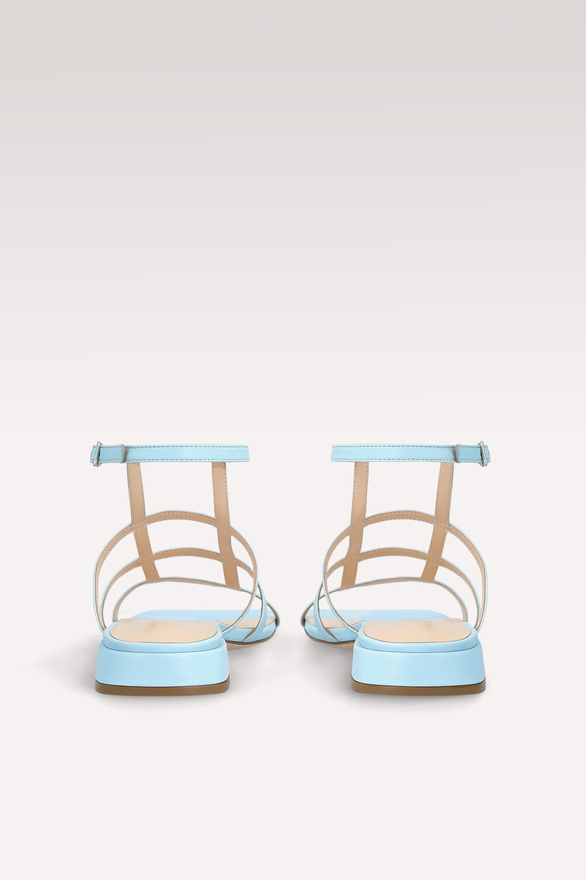 SANDALI IN PELLE AZZURRO LYLA