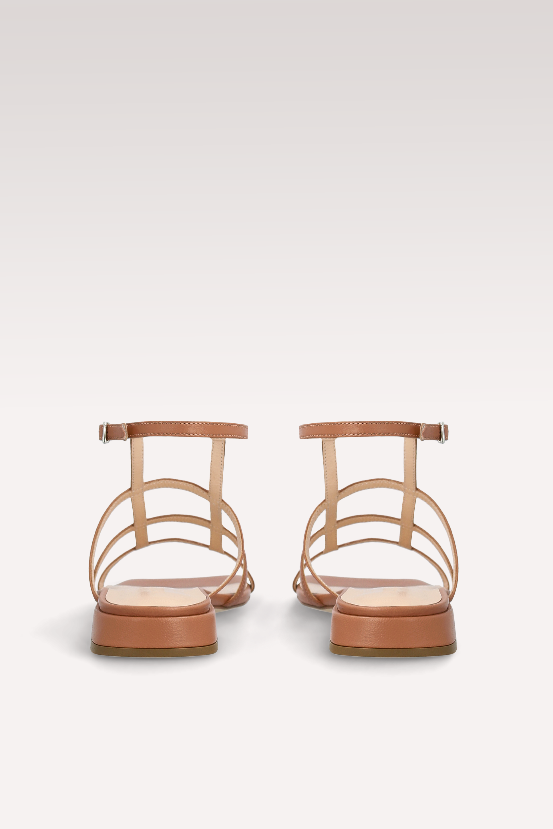 SANDALI LYLA IN PELLE MARRONE