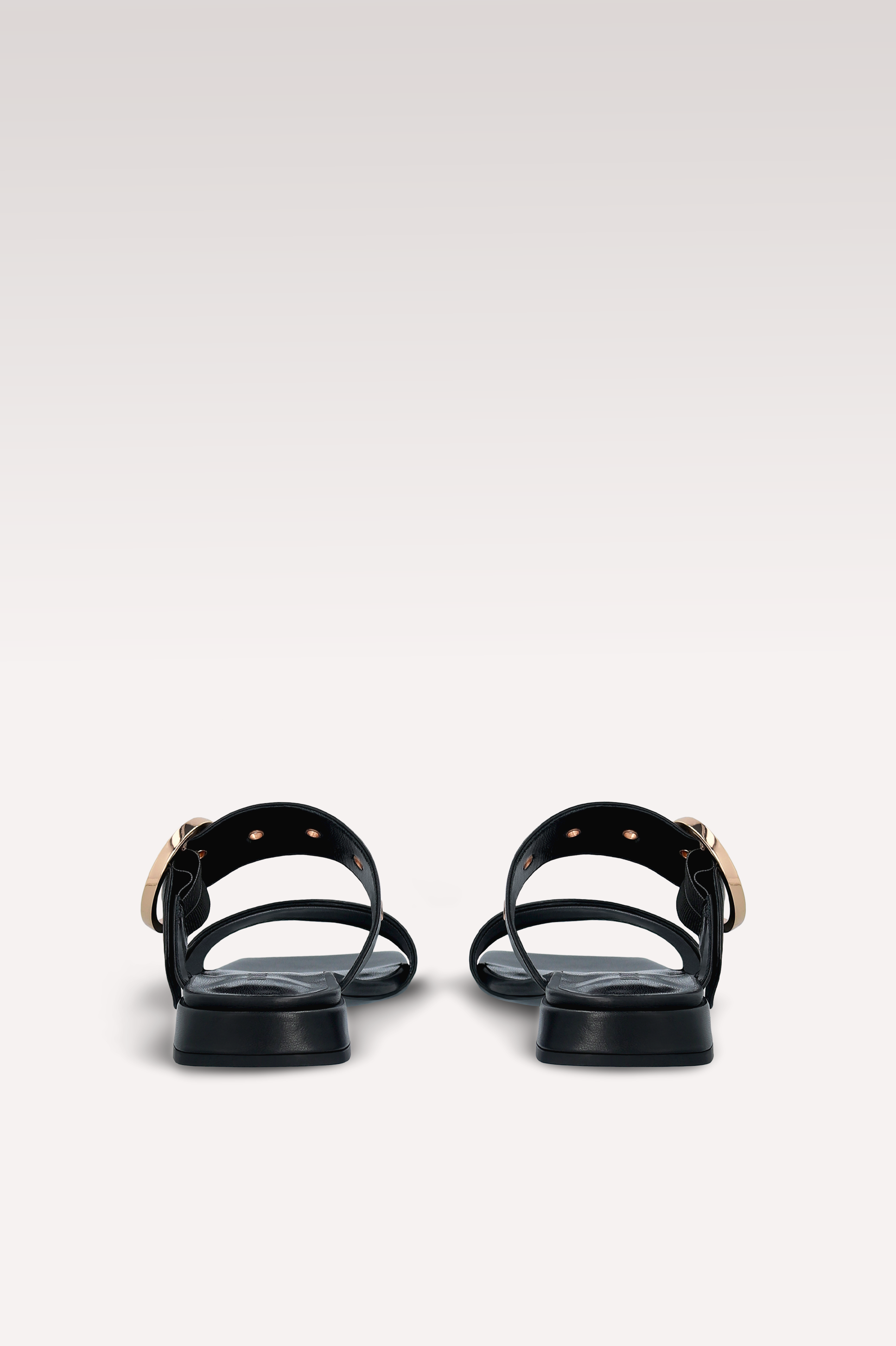 MULES LUNA IN PELLE NERA