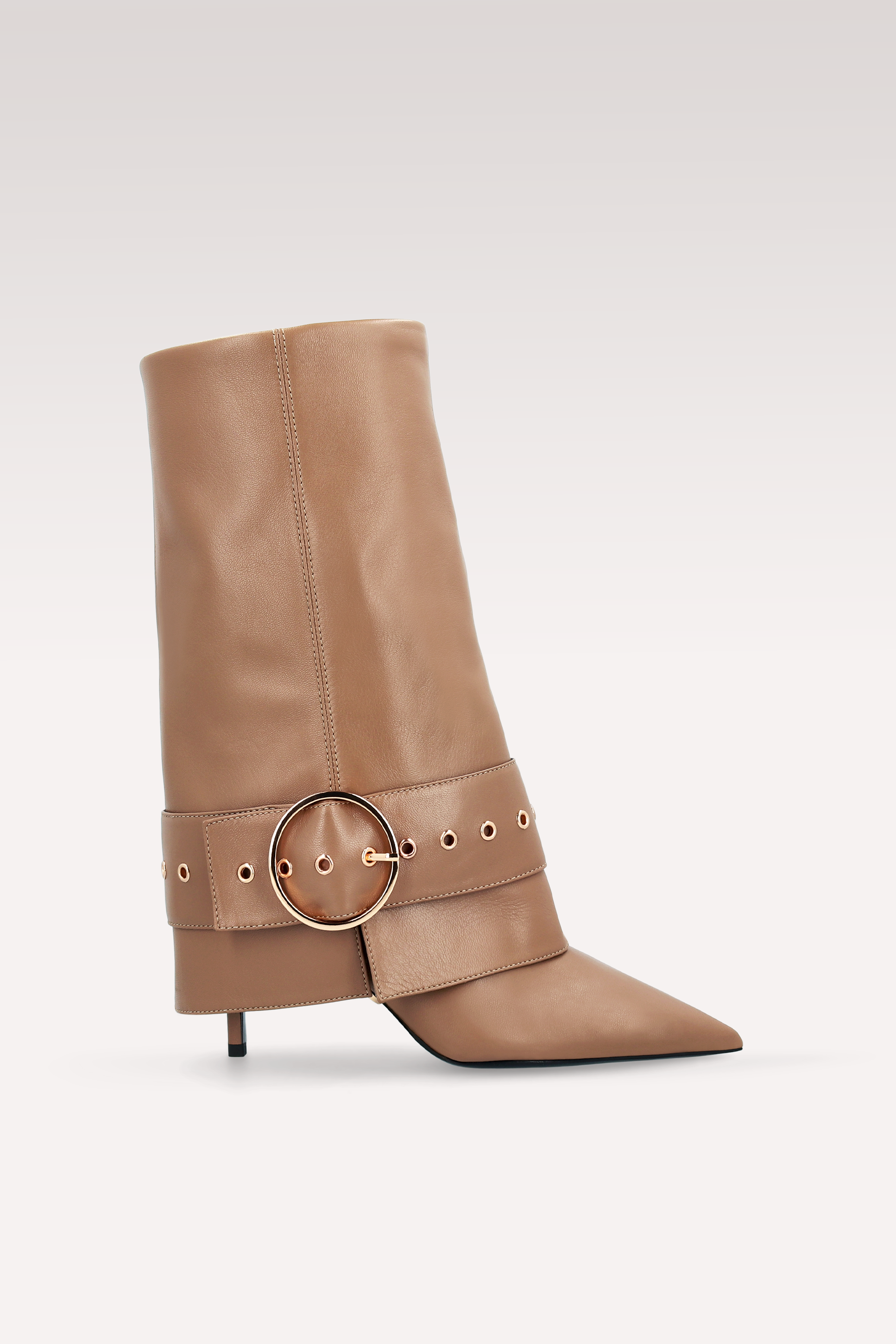 MIA 06 BROWN SMOOTH LEATHER  BOOTS