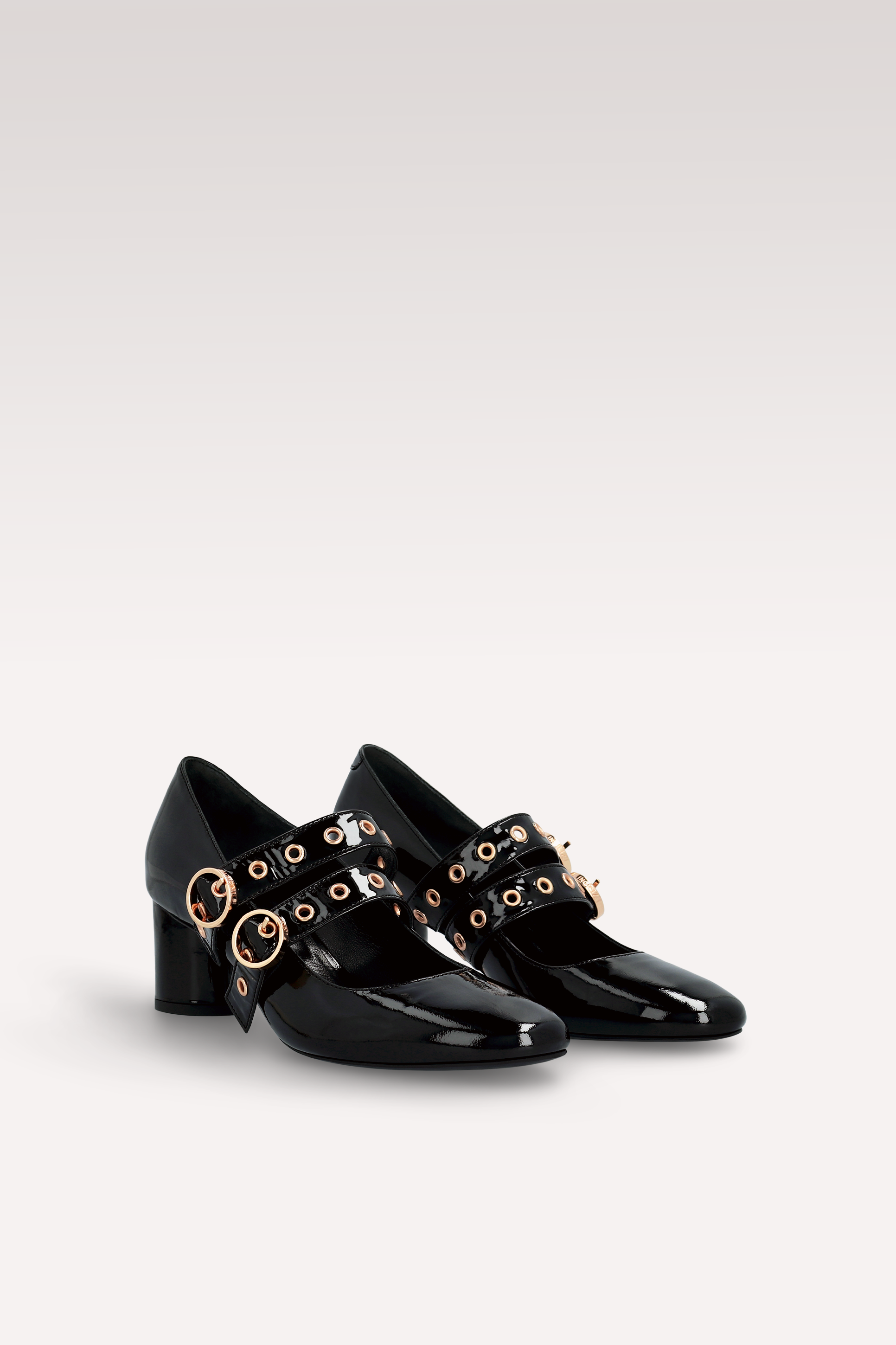 DENISE 01 BLACK PATENT LEATHER PUMPS