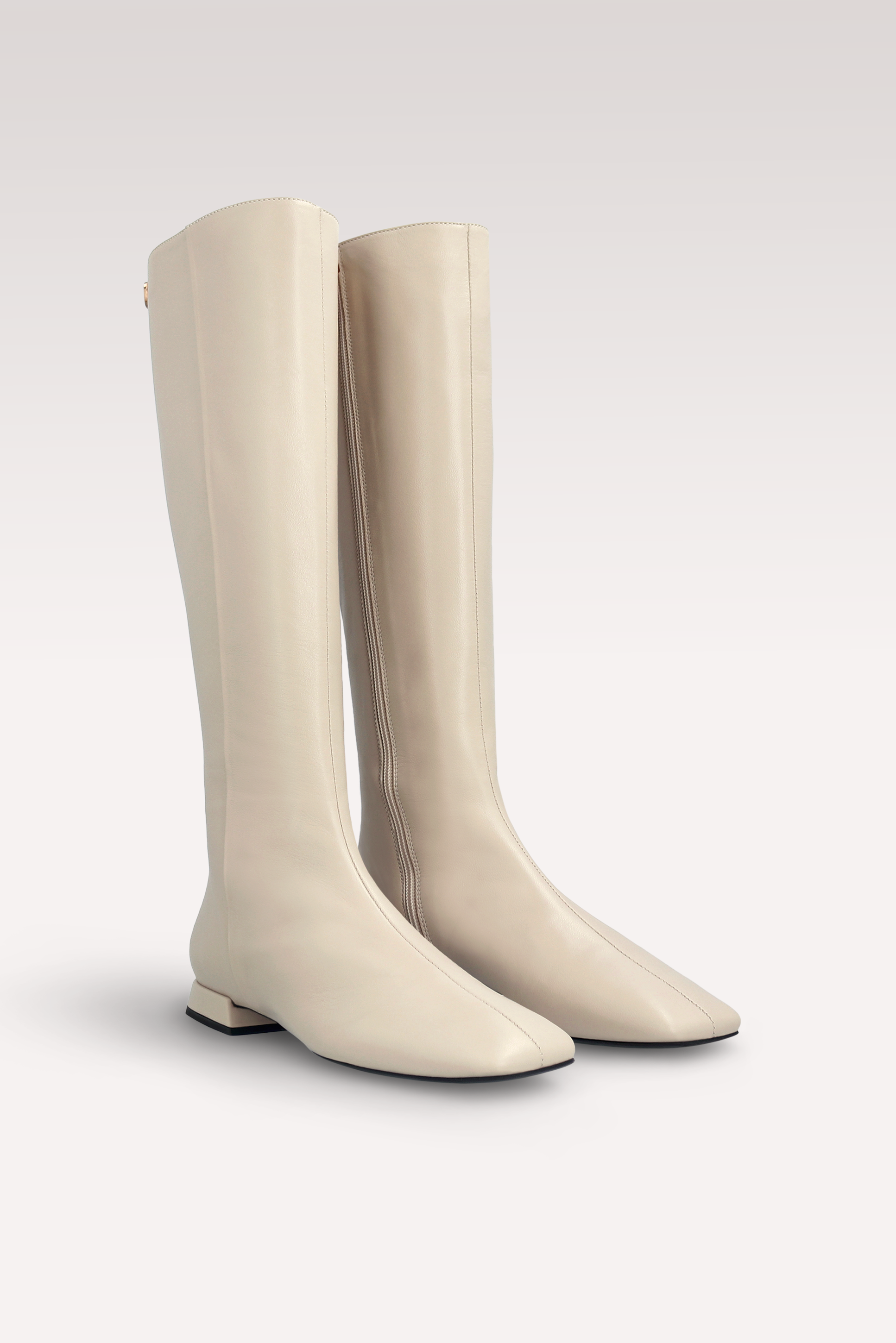 STIVALI GILLY 02 BEIGE IN PELLE LISCIA