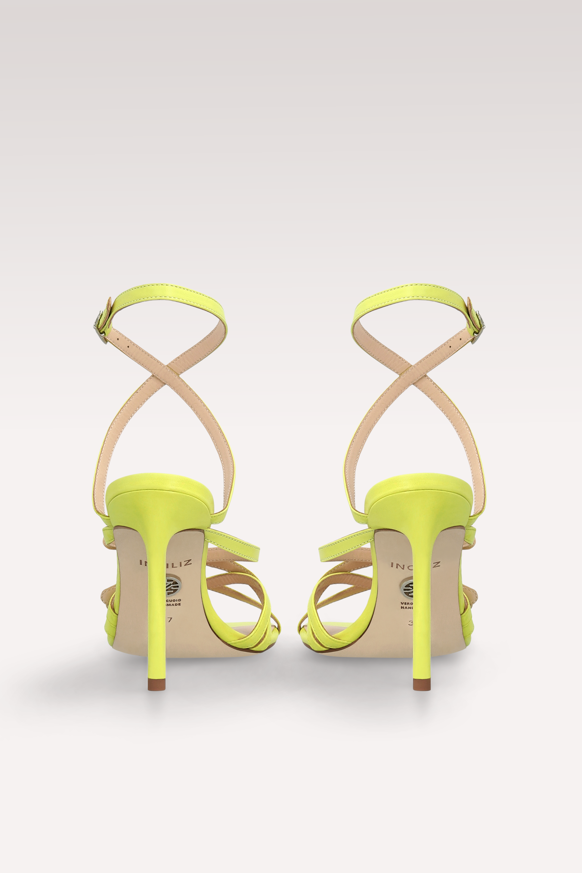 SANDALI ROBIN KIWI IN PELLE GIALLA