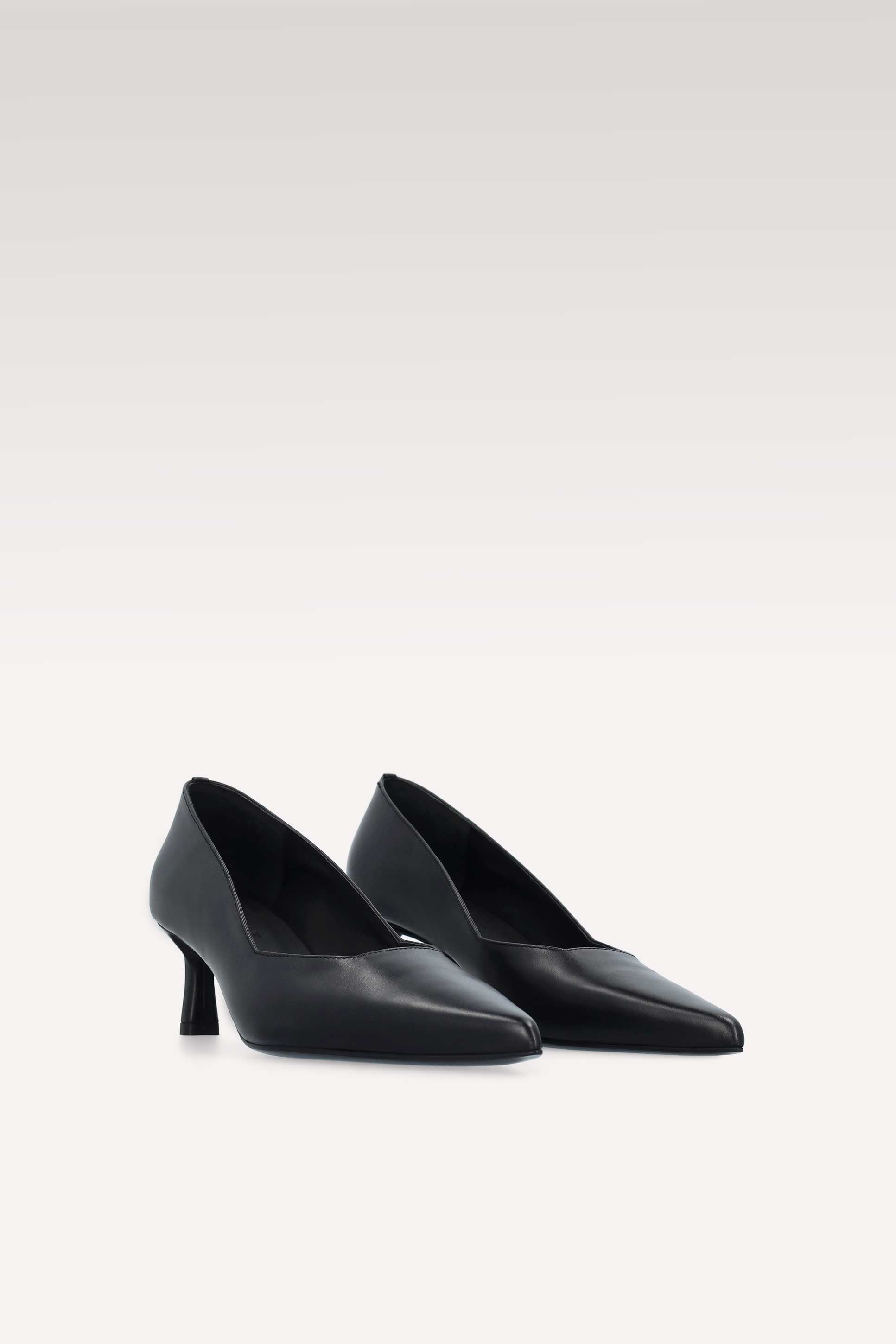 DÉCOLLETÉ OLIVIA IN PELLE NAPPA NERA