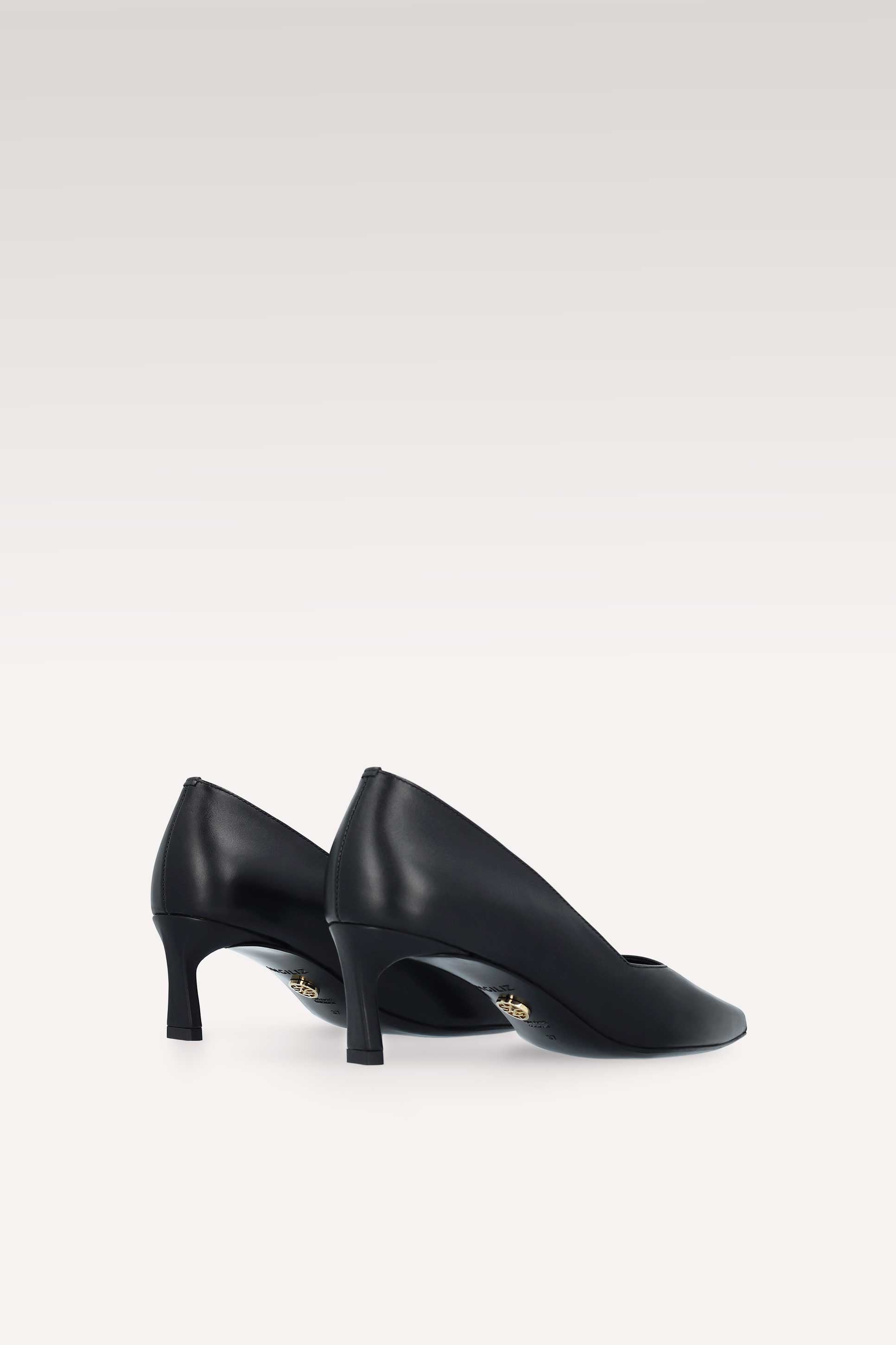DÉCOLLETÉ OLIVIA IN PELLE NAPPA NERA