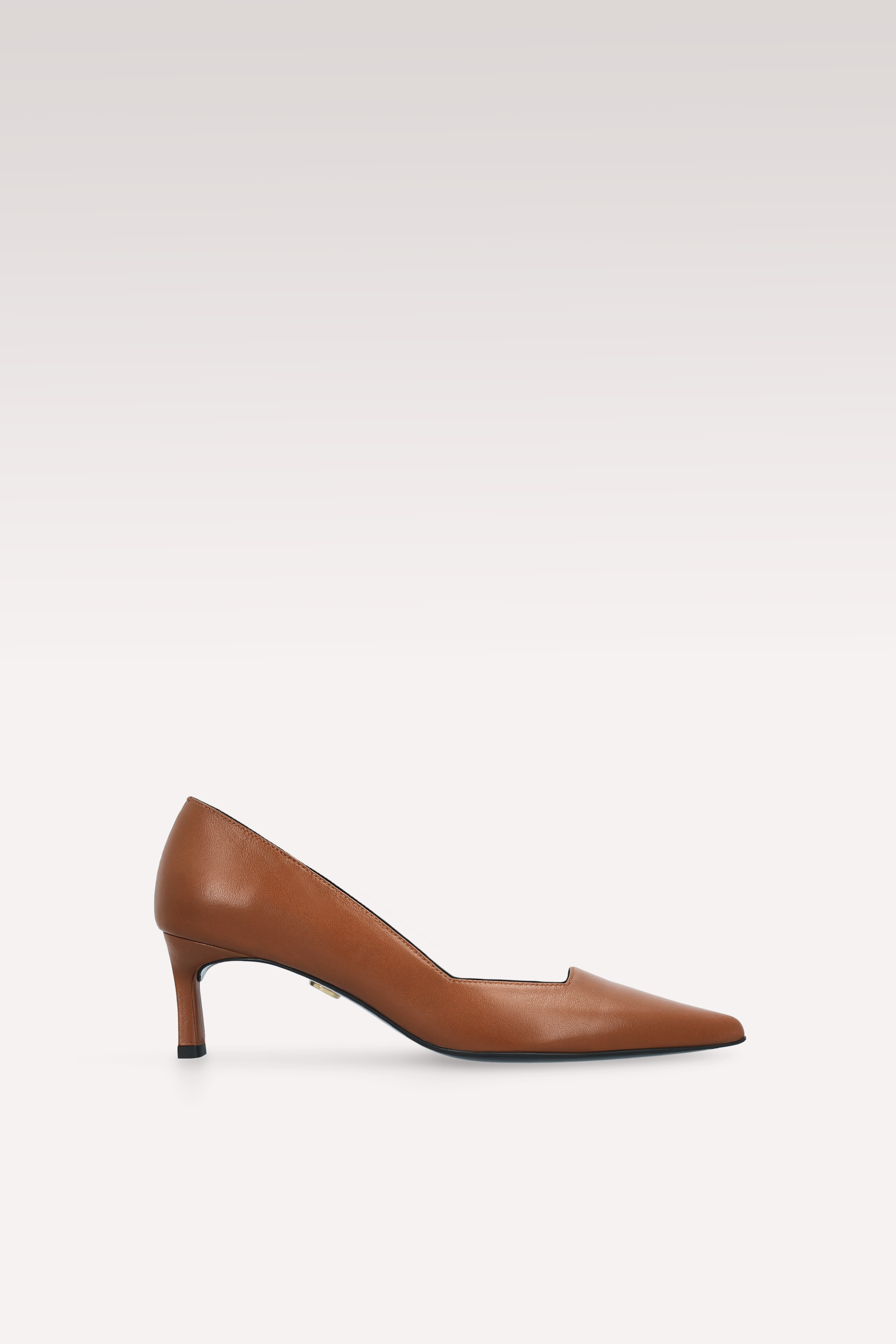 DÉCOLLETÉ OLIVIA IN PELLE NAPPA MARRONE