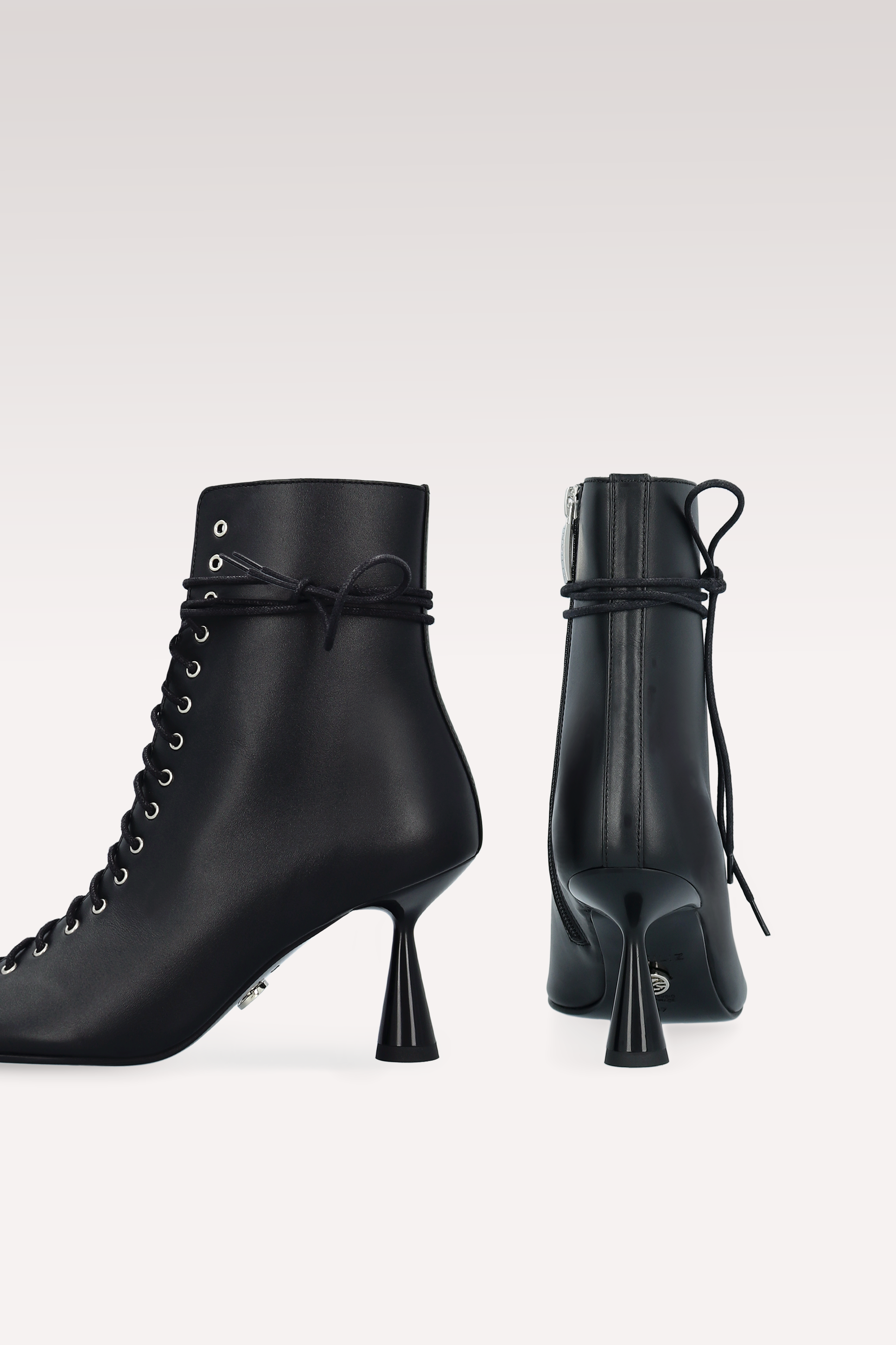 STIVALETTI ZOE IN PELLE NAPPA NERA
