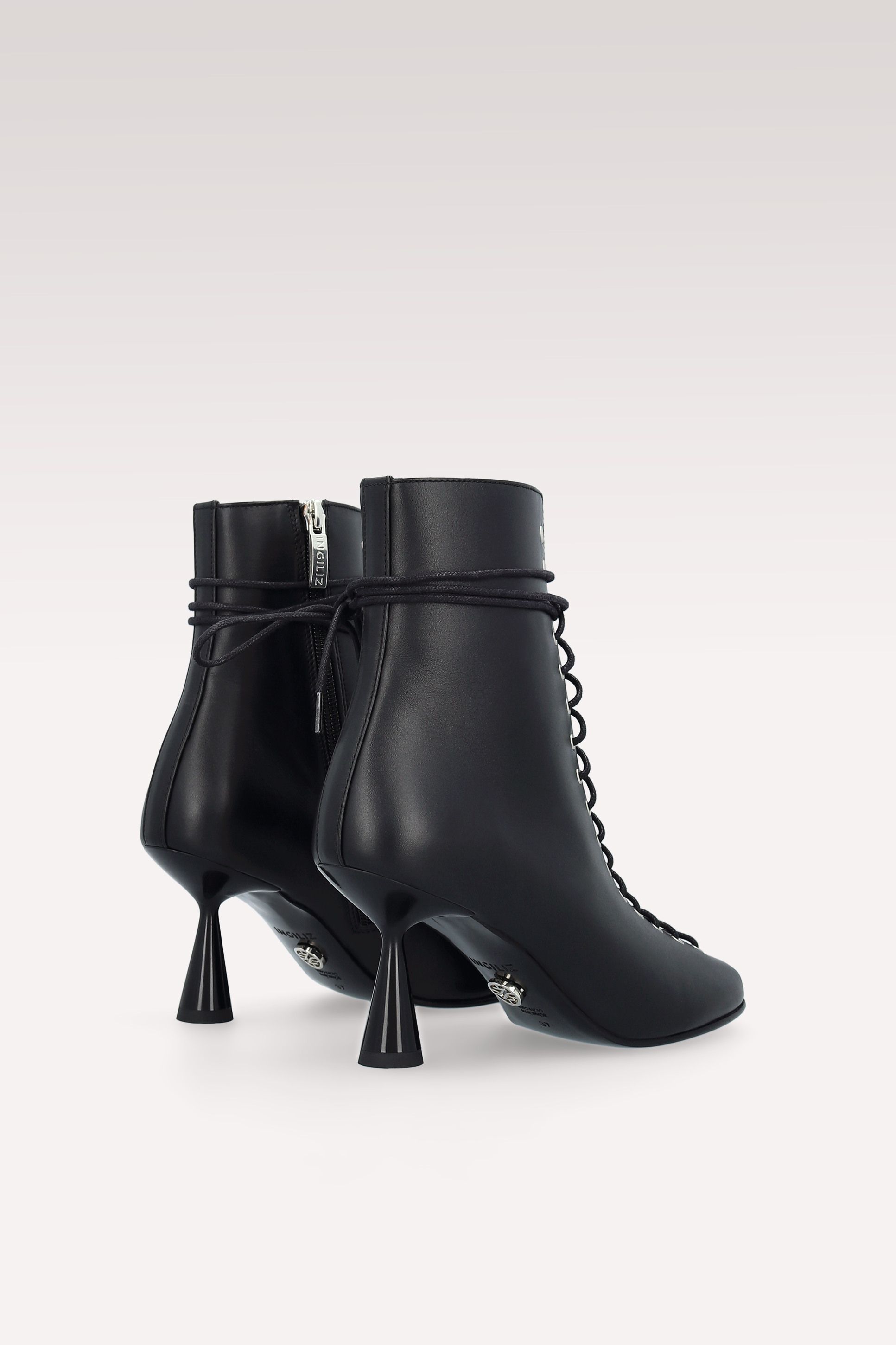 STIVALETTI ZOE IN PELLE NAPPA NERA