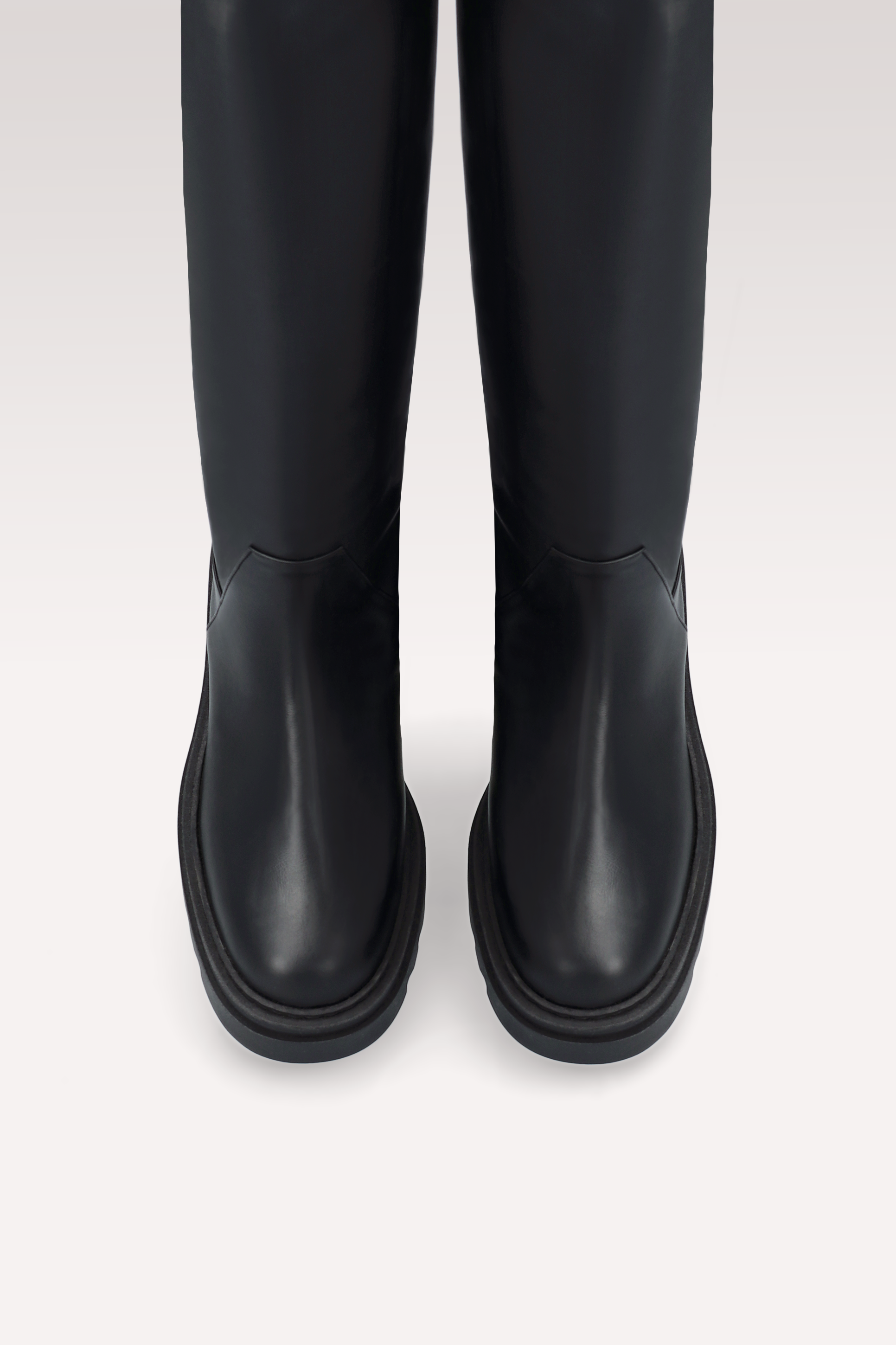 VIVIAN BLACK NAPPA LEATHER BOOTS