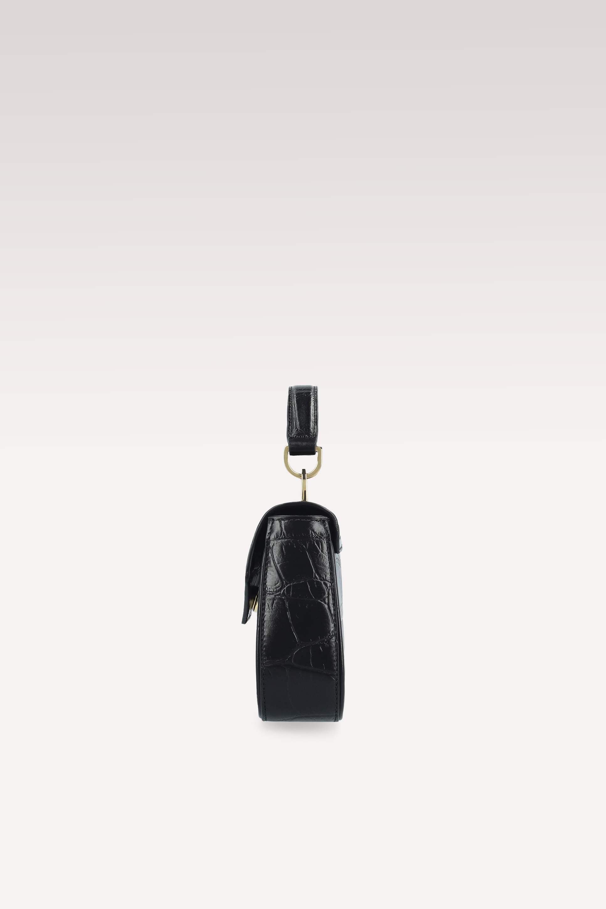 MINI BORSA MILLY IN PELLE GOFFRATA COCCO NERO