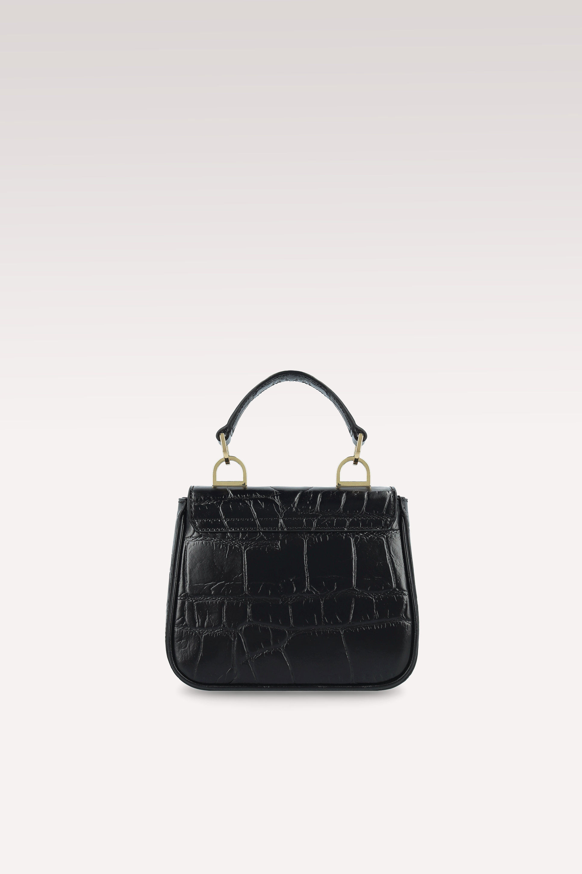 MINI BORSA MILLY IN PELLE GOFFRATA COCCO NERO