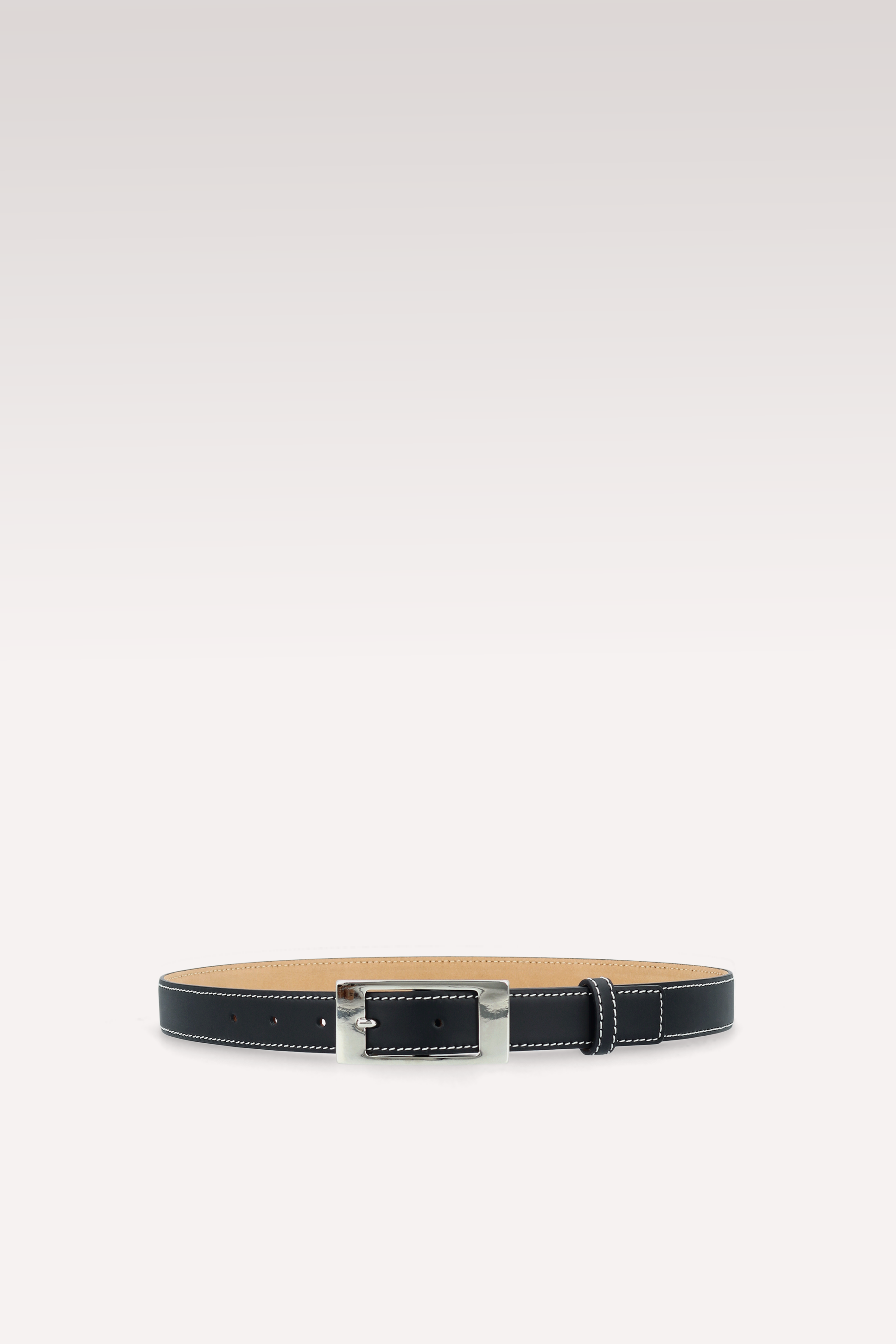 CINTURA ELIRA 25 MM IN PELLE NERA