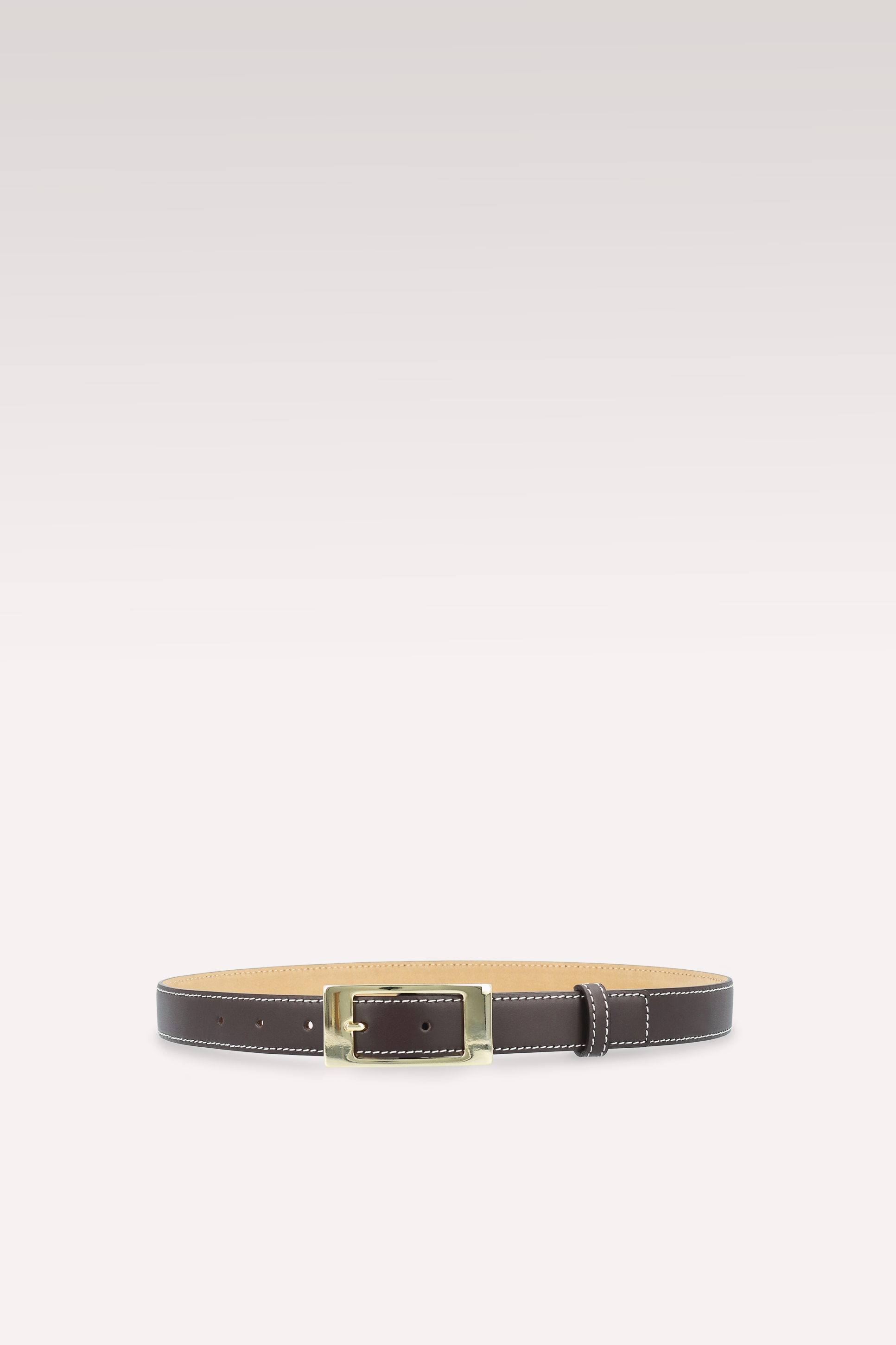 CINTURA ELIRA IN PELLE MARRONE 25 MM