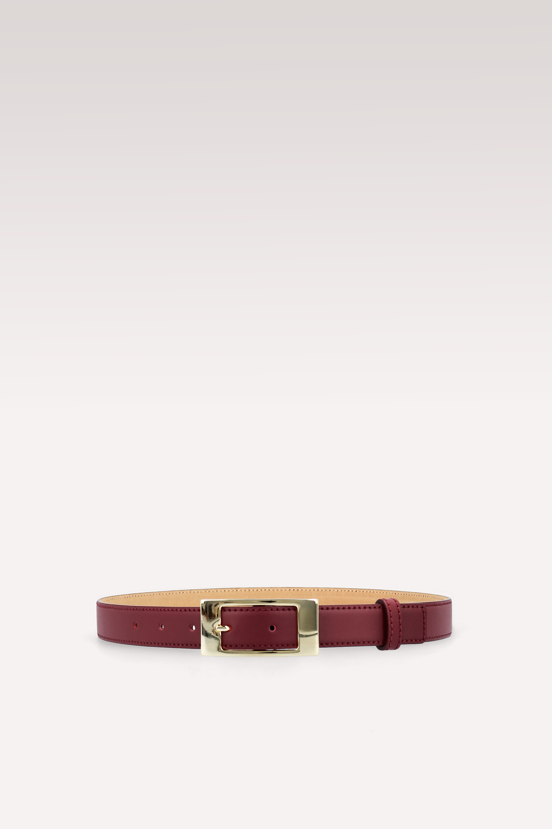 CINTURA IN PELLE BORDEAUX ELIRA 25 MM