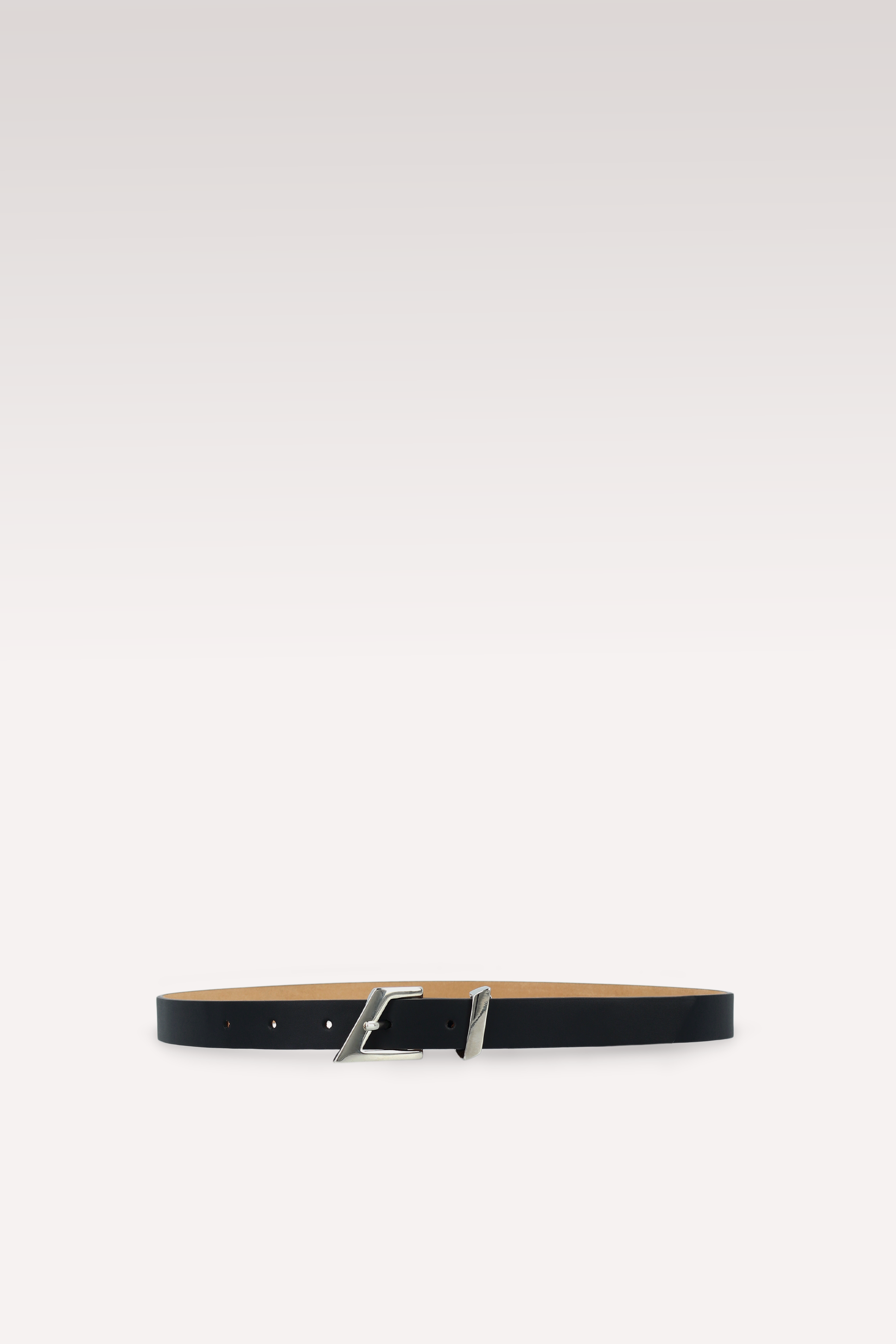 CINTURA EDGE 20 MM IN PELLE NERA