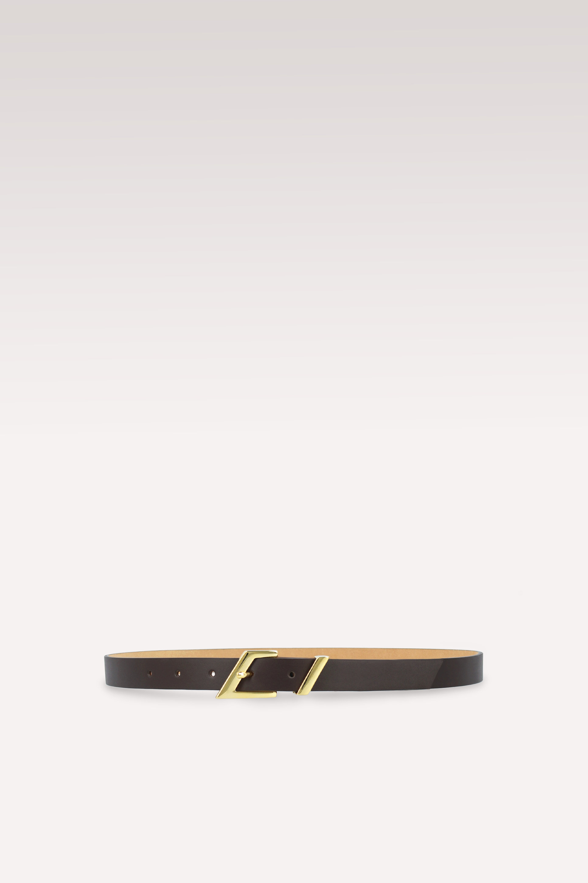 CINTURA IN PELLE MARRONE CIOCCOLATO EDGE 20 MM