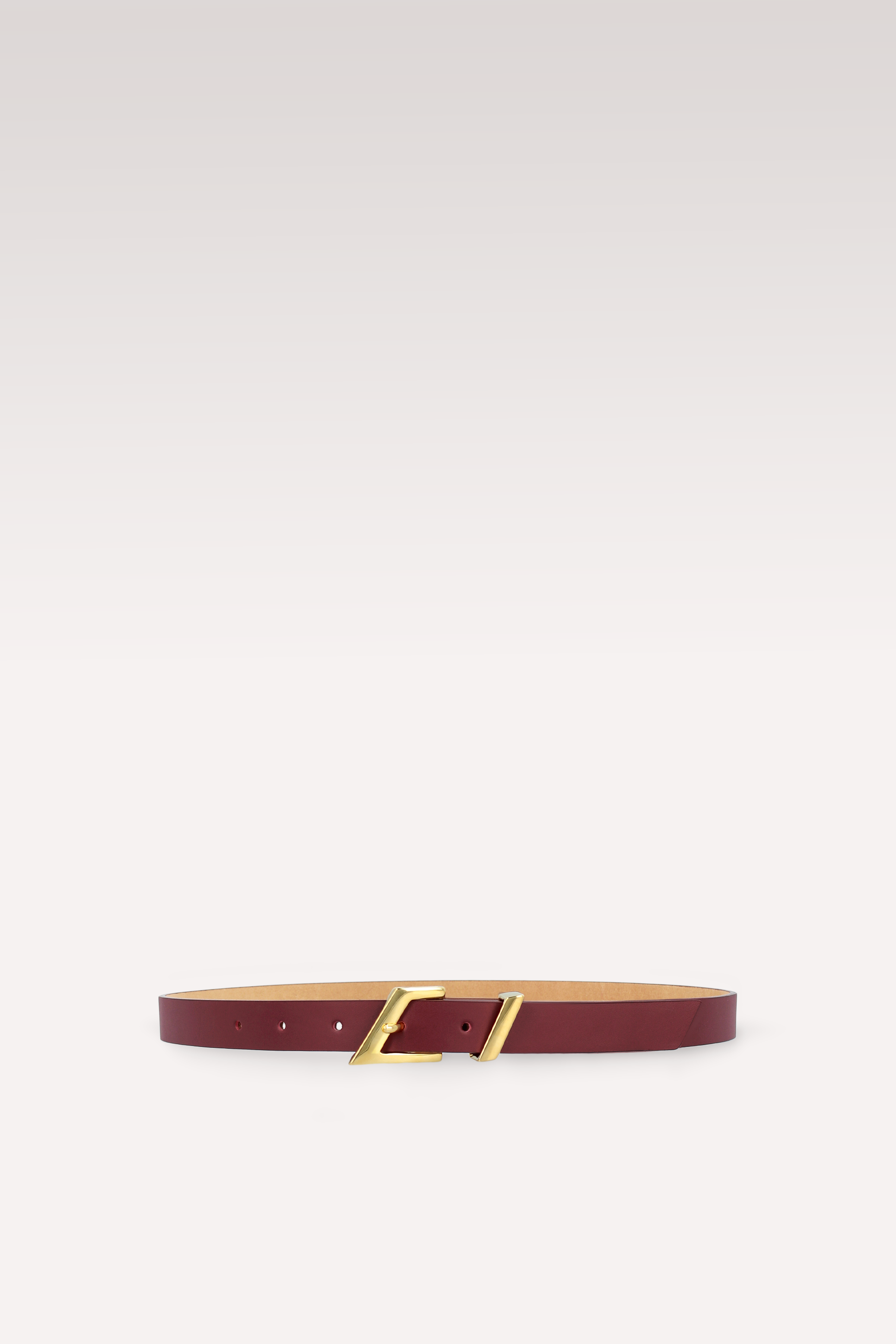 CINTURA BORDEAUX IN PELLE BORDO 20 MM