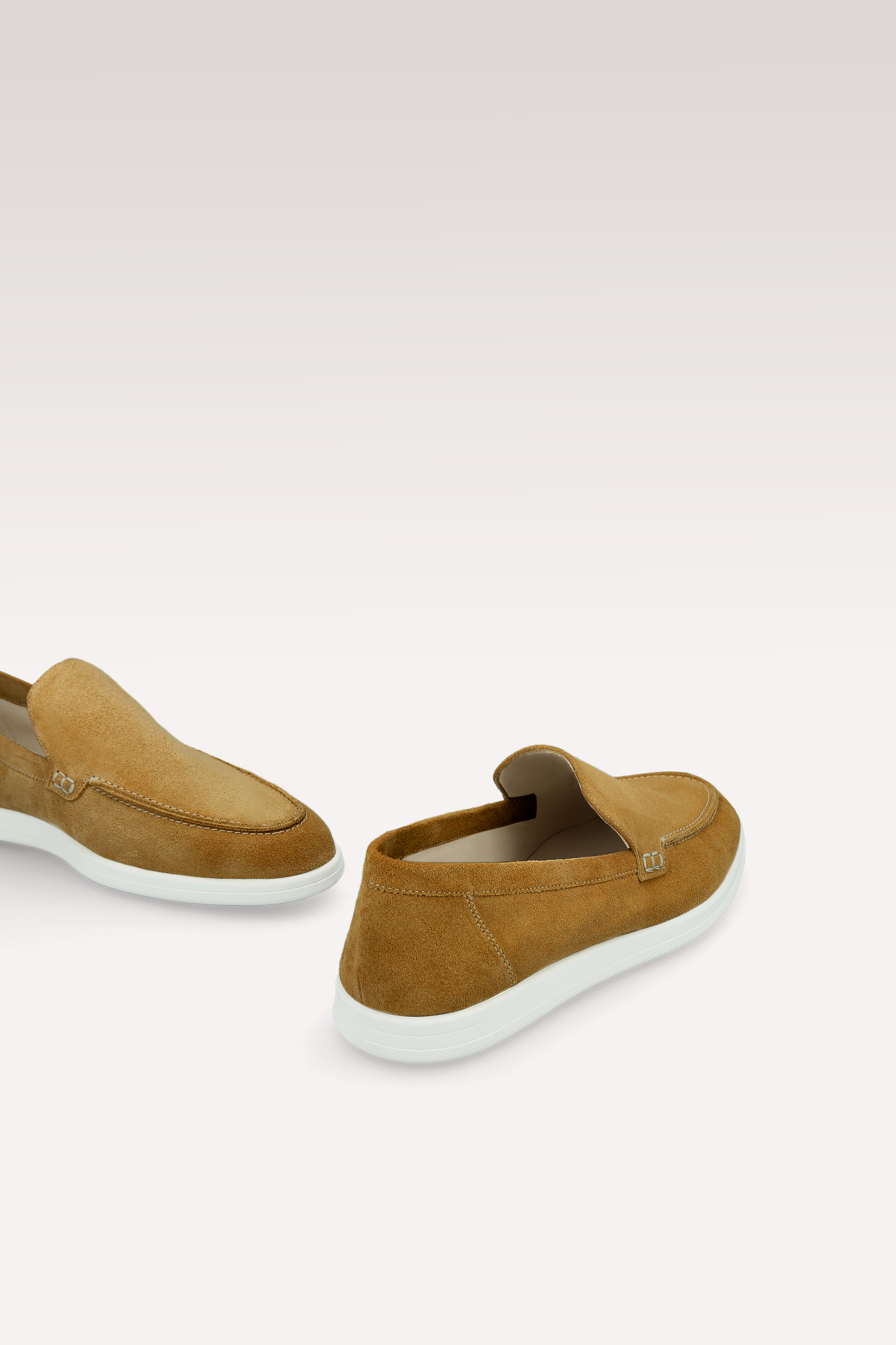 SENNA TABACCO SUEDE LEATHER LOAFERS