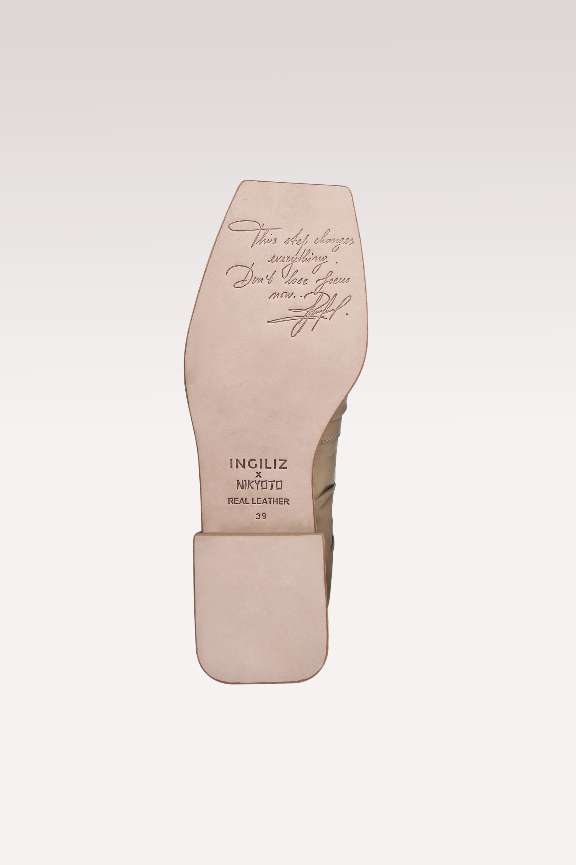 GETA TAUPE LEATHER LOAFERS