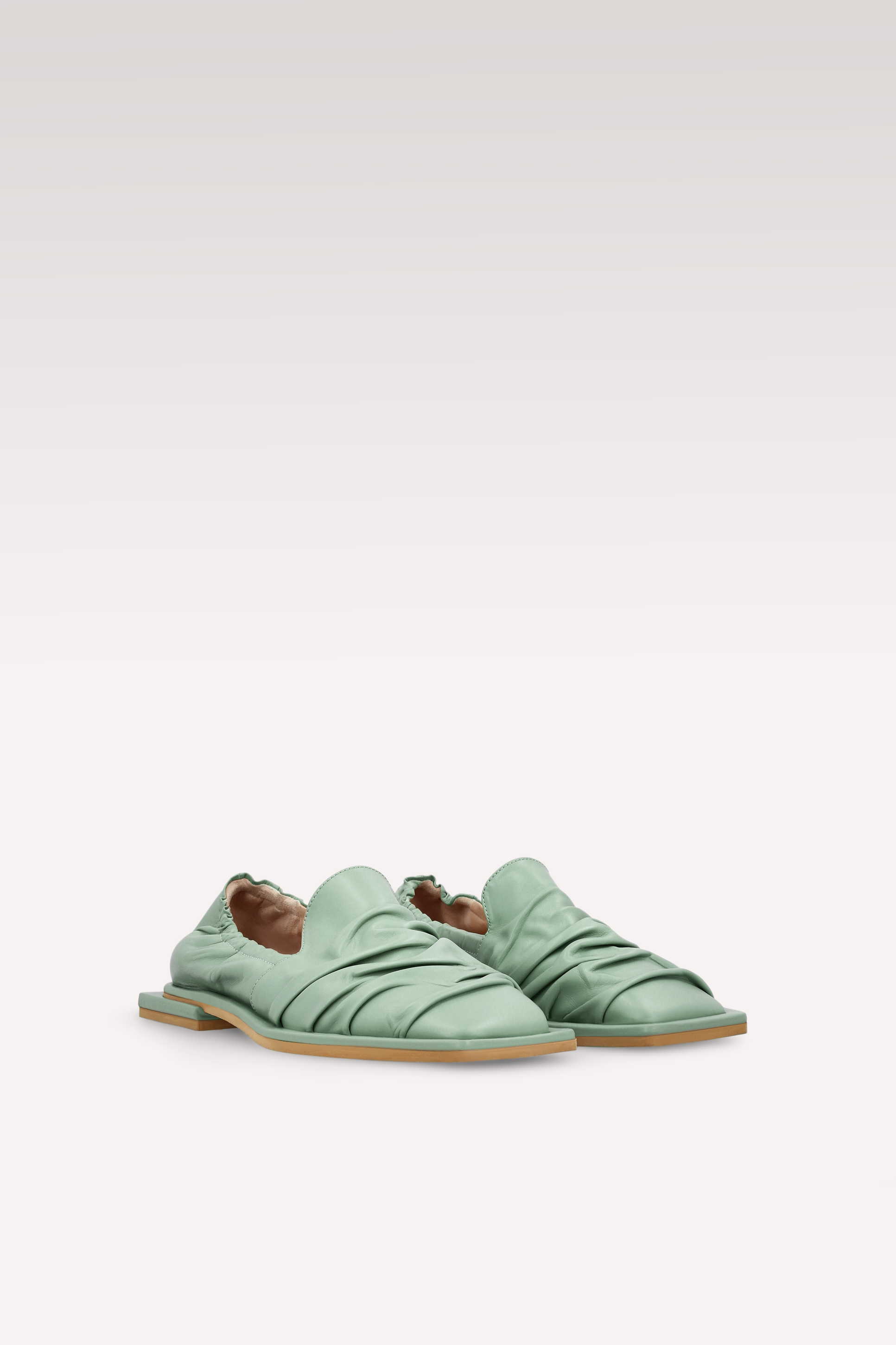 GETA MINT LEATHER LOAFERS