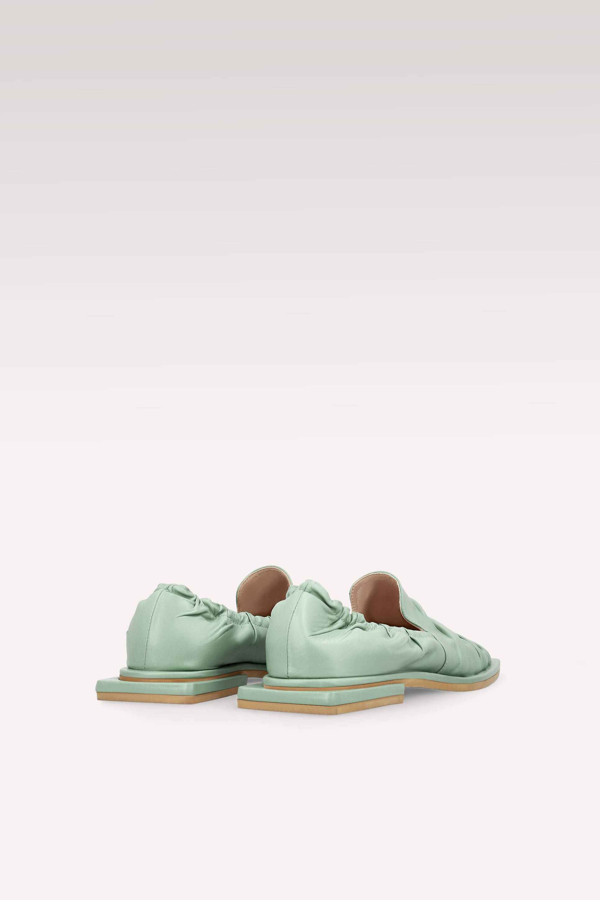 GETA MINT LEATHER LOAFERS