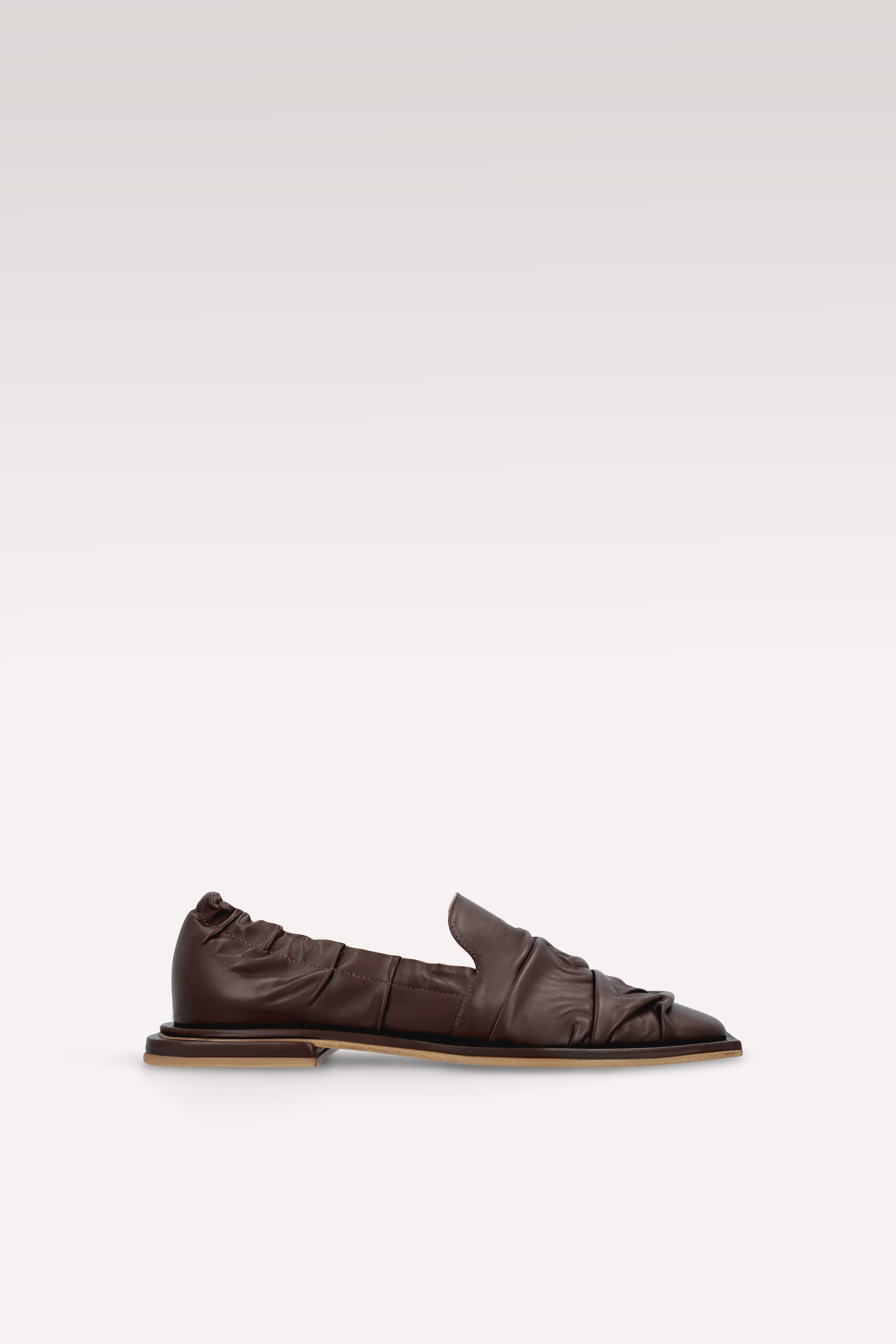 GETA CHOCOLATE BROWN LEATHER LOAFERS