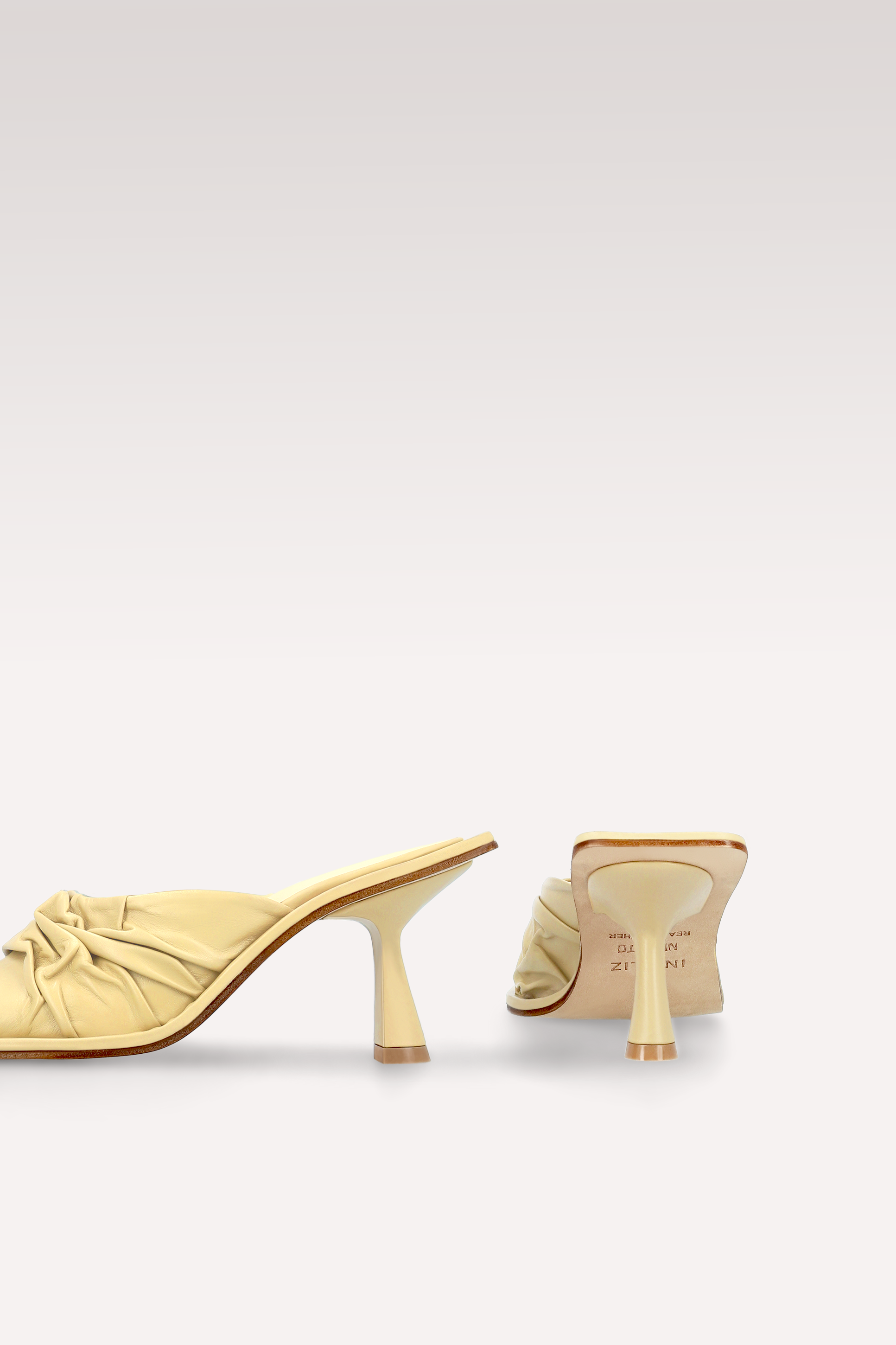 ZORI BANANA YELLOW LEATHER MULES