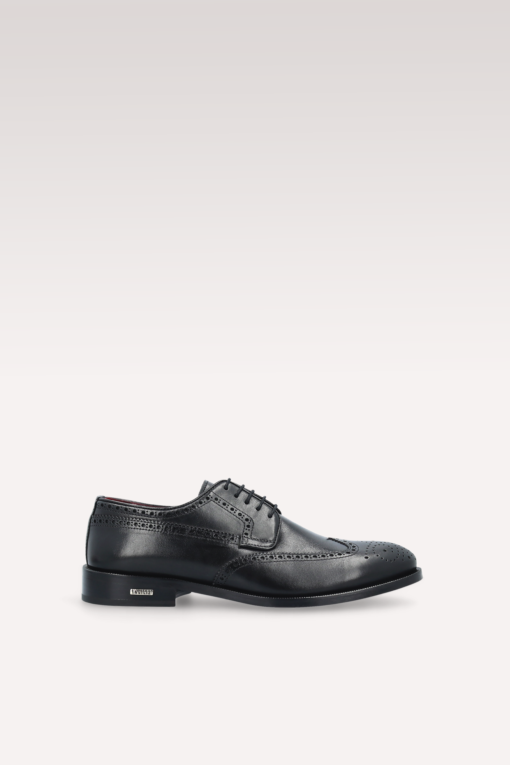 Scarpe derby in pelle nera BERGAMO 01