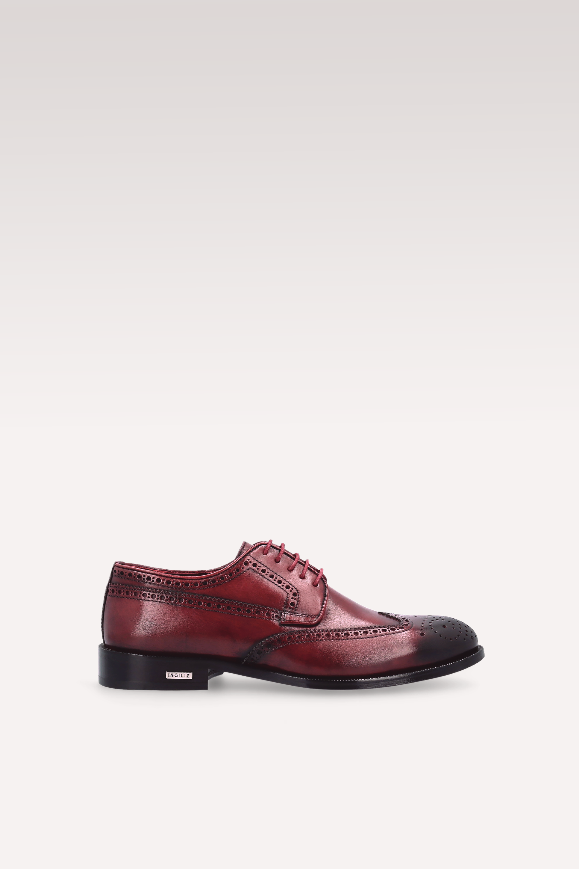 Scarpe derby BERGAMO 01 in pelle bordeaux