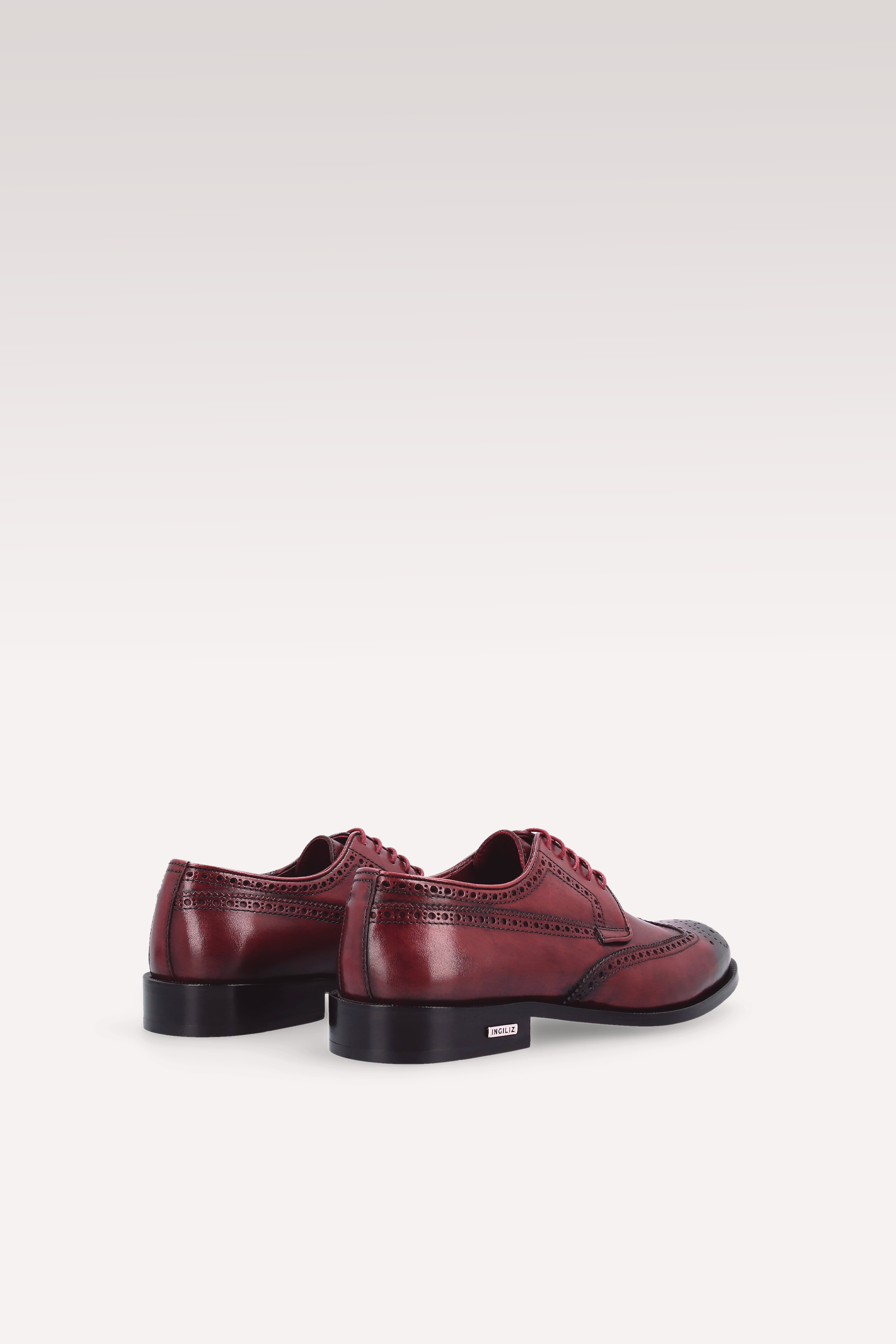 Scarpe derby BERGAMO 01 in pelle bordeaux
