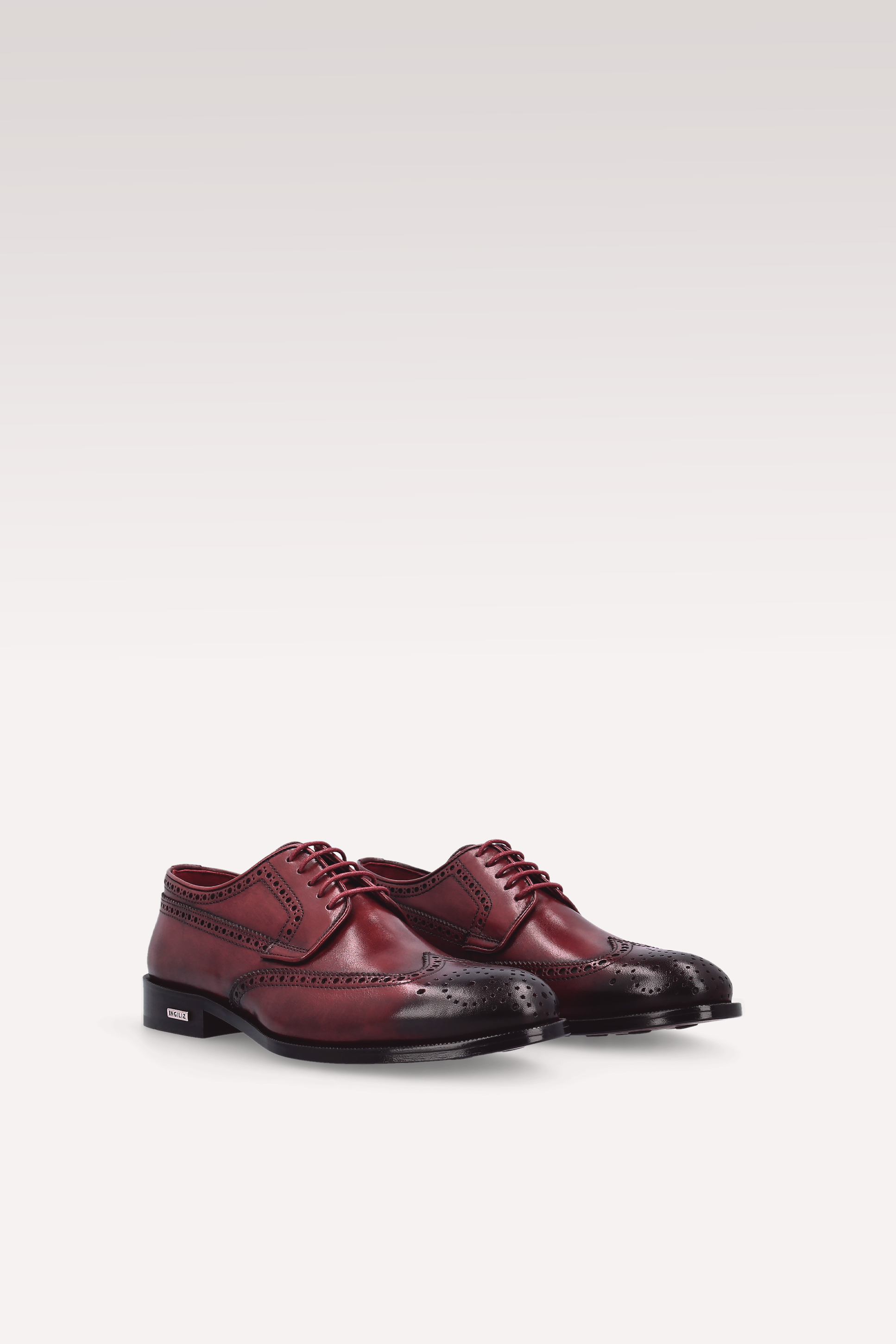Scarpe derby BERGAMO 01 in pelle bordeaux