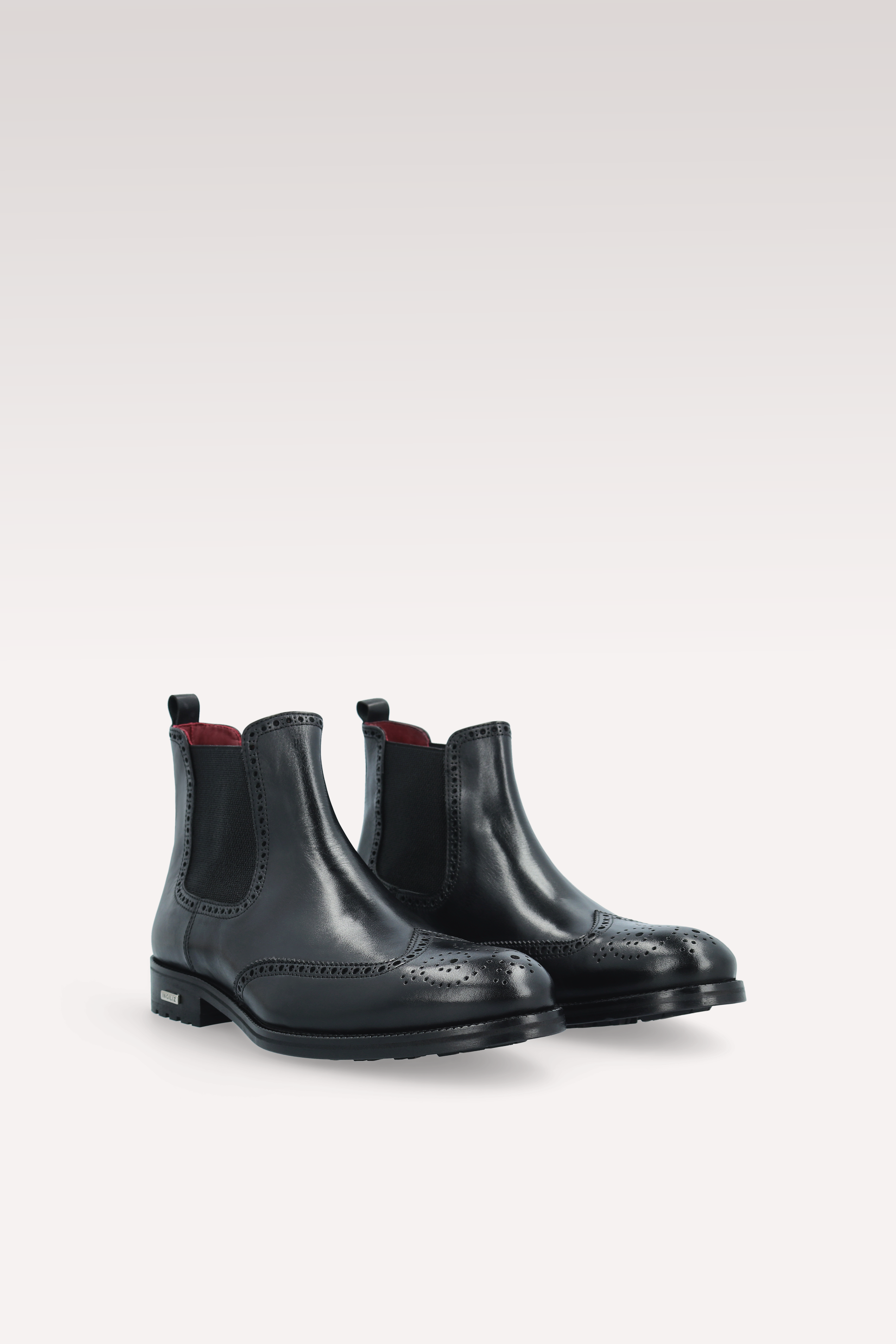 Stivaletti chelsea in pelle nera MODENA 01