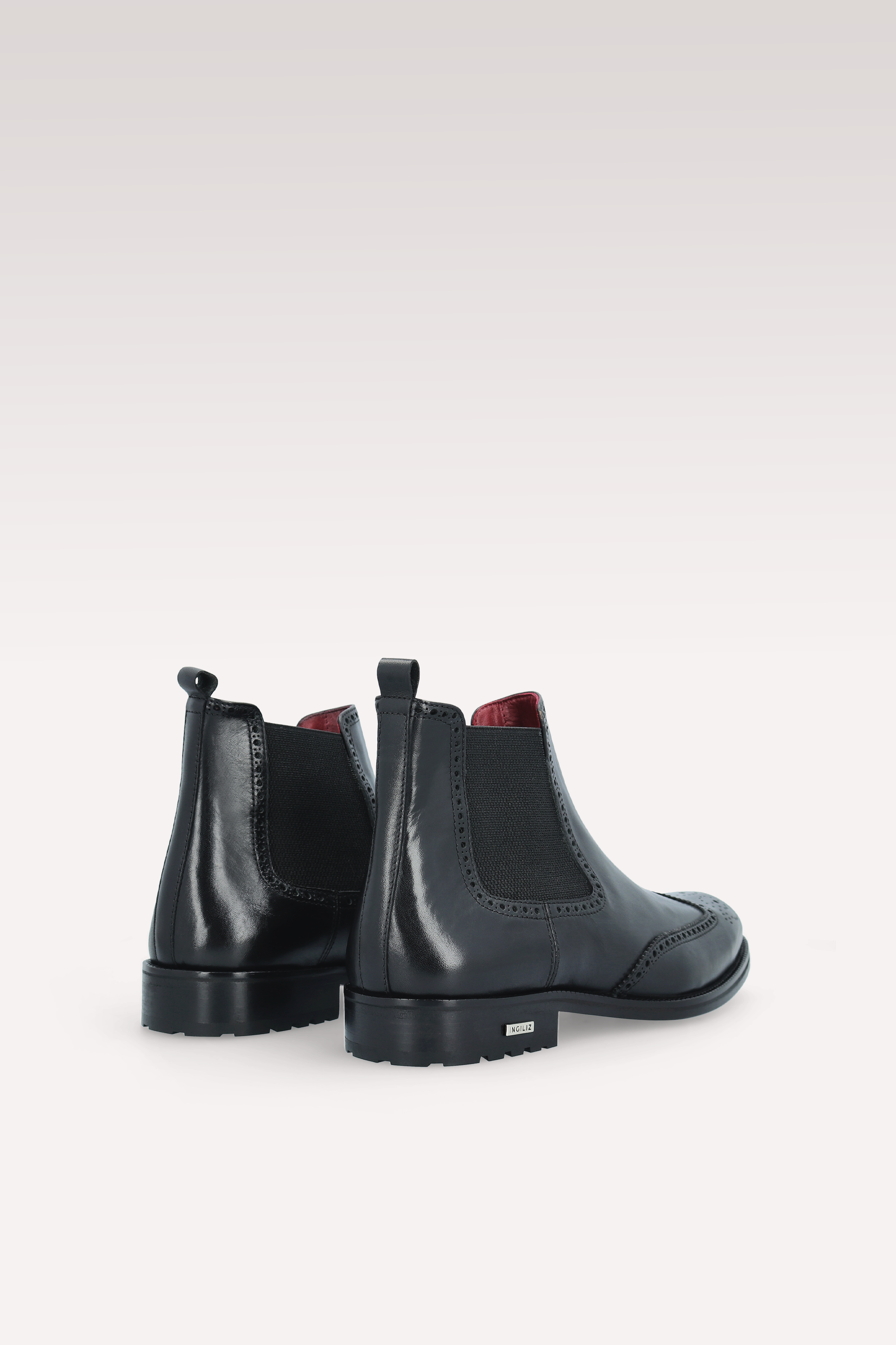 Stivaletti chelsea in pelle nera MODENA 01
