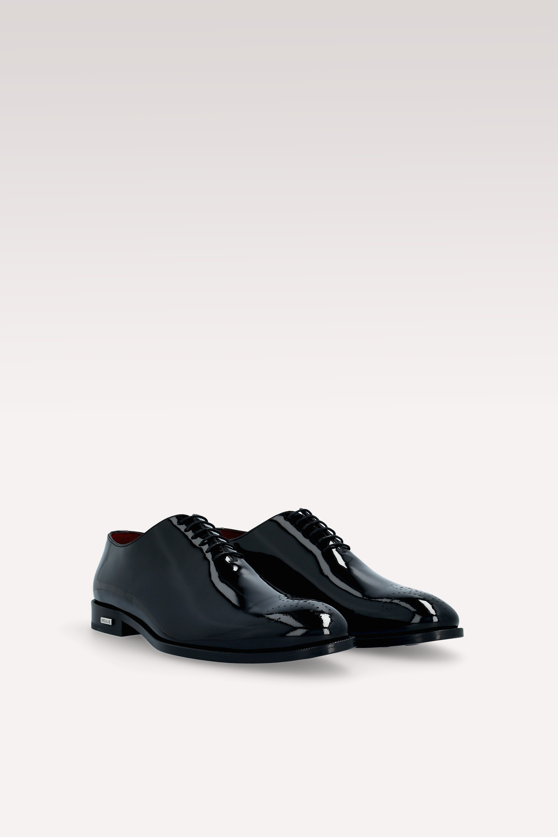 PRATO 01 BLACK PATENT LEATHER OXFORD SHOES AND TOM BELT