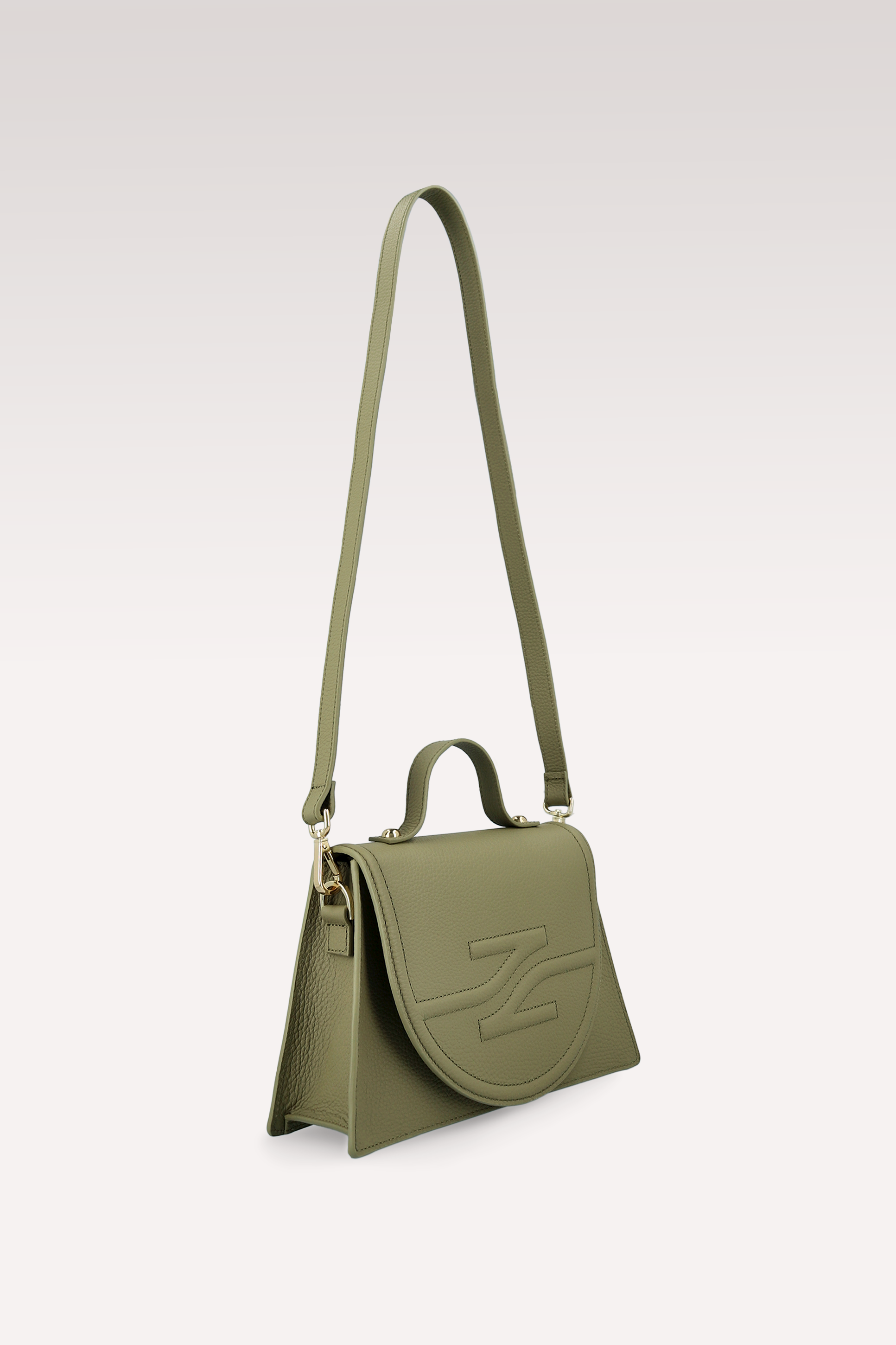 BORSA A TRACOLLA COLETTE IN PELLE NAPPA VERDE