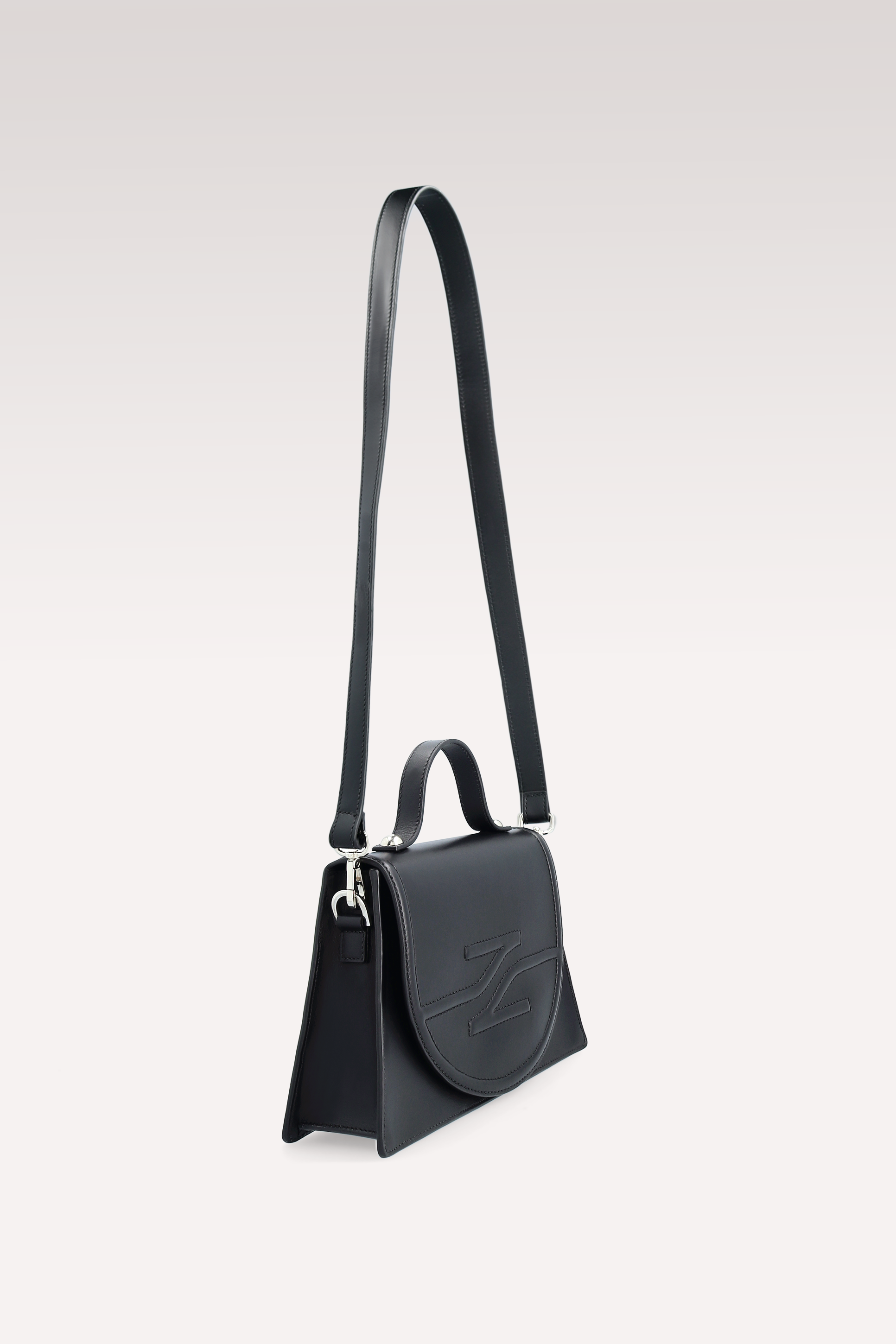 STIVALETTI VERA IN PELLE NAPPA NERA E BORSA A TRACOLLA COLETTE