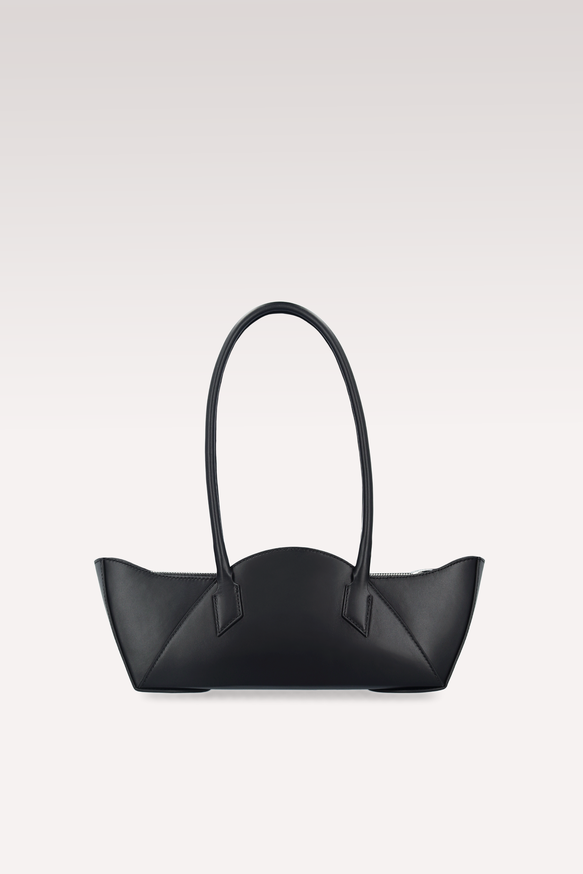 REY LEATHER AND MESH MULES AND DAISY BLACK LEATHER SHOULDER BAG